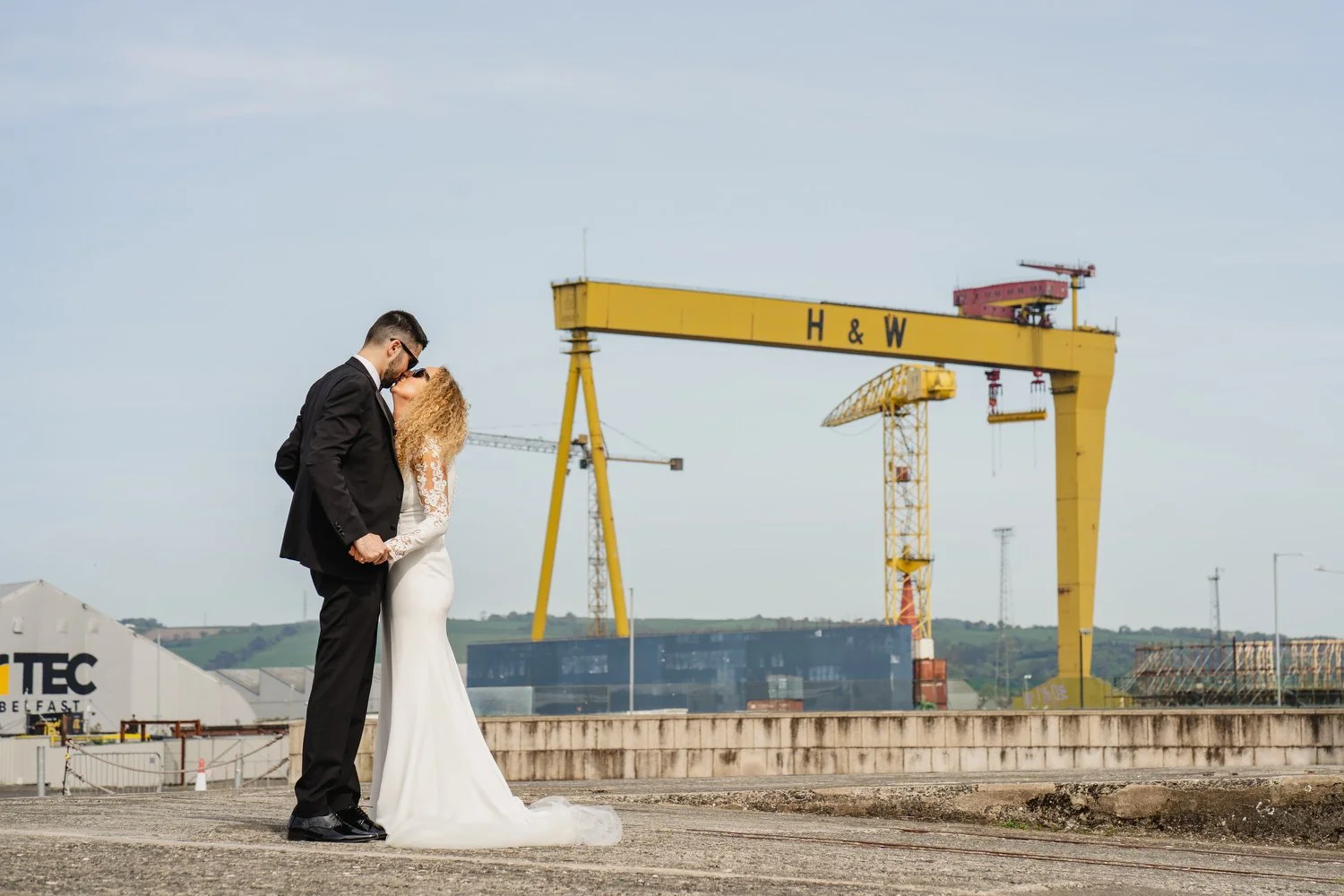  Titanic Hotel wedding photos with ceremony in the Good Shepherd Catholic Church on Ormeau Road. 