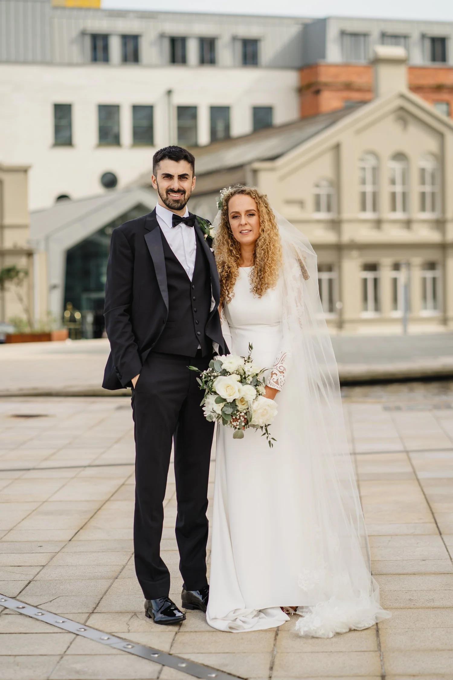  Titanic Hotel wedding photos with ceremony in the Good Shepherd Catholic Church on Ormeau Road. 