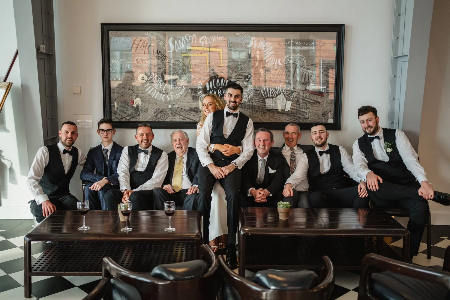  Titanic Hotel wedding photos with ceremony in the Good Shepherd Catholic Church on Ormeau Road. 