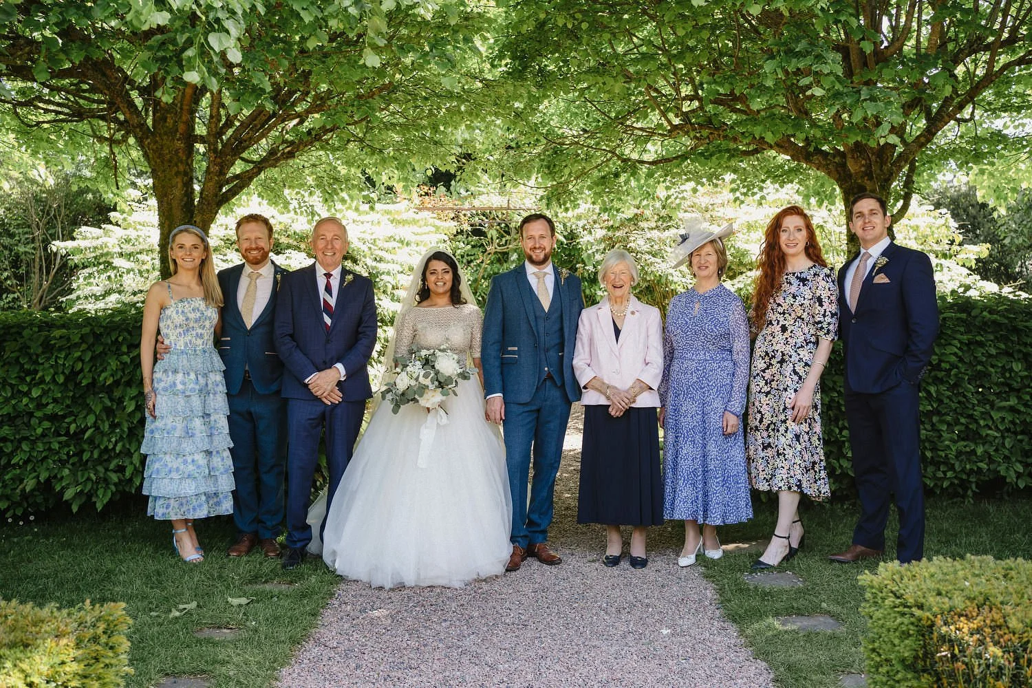  Heena and AndrewÕs humanist outdoor wedding in Larchfield Estate.  