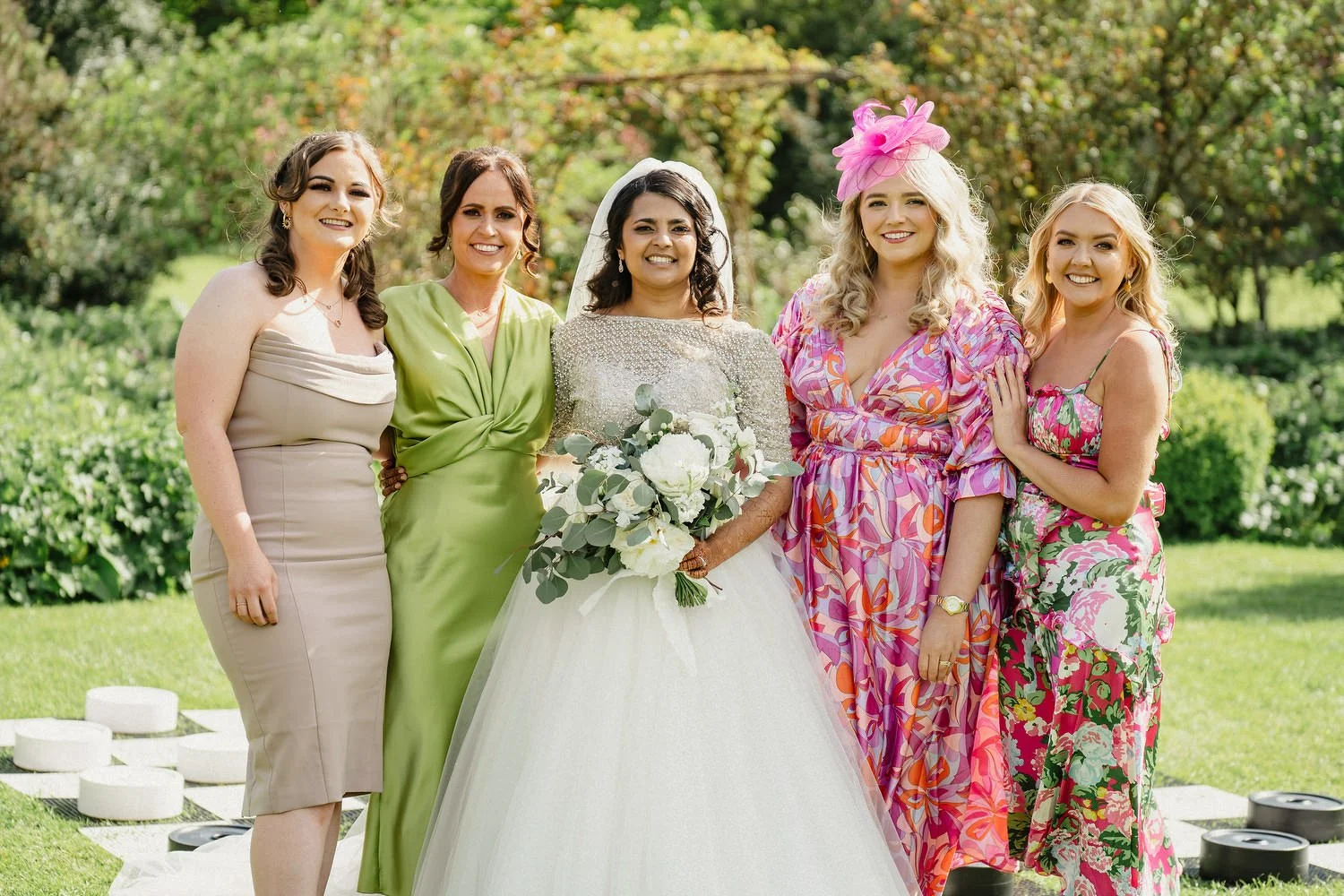 Heena and AndrewÕs humanist outdoor wedding in Larchfield Estate.  