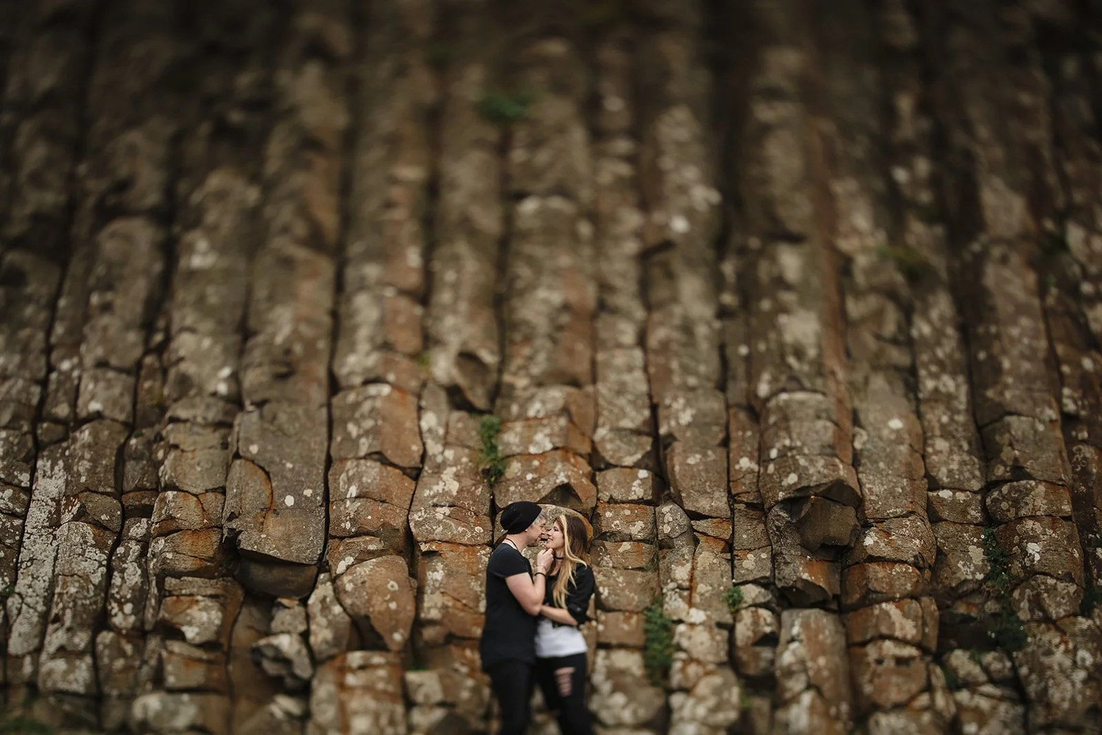  Matt and TheresaÕs Engagement shoot at the GiantÕs Causeway, Dunseverick Castle and the dark Hedges in Northern Ireland 