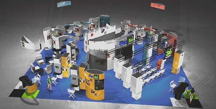 60' x 60' exhibit [north end]