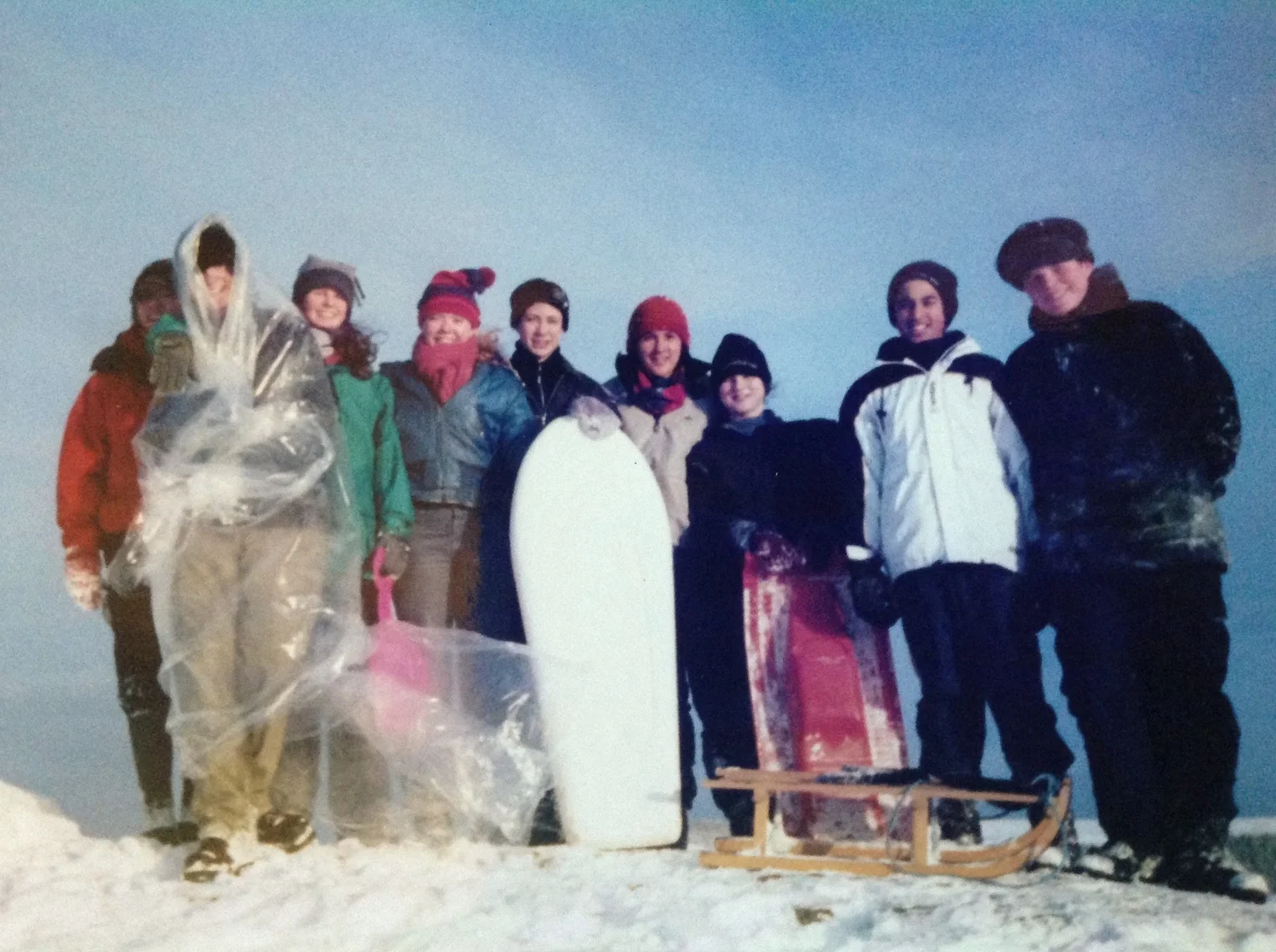 Sledging at Rosebery Topping