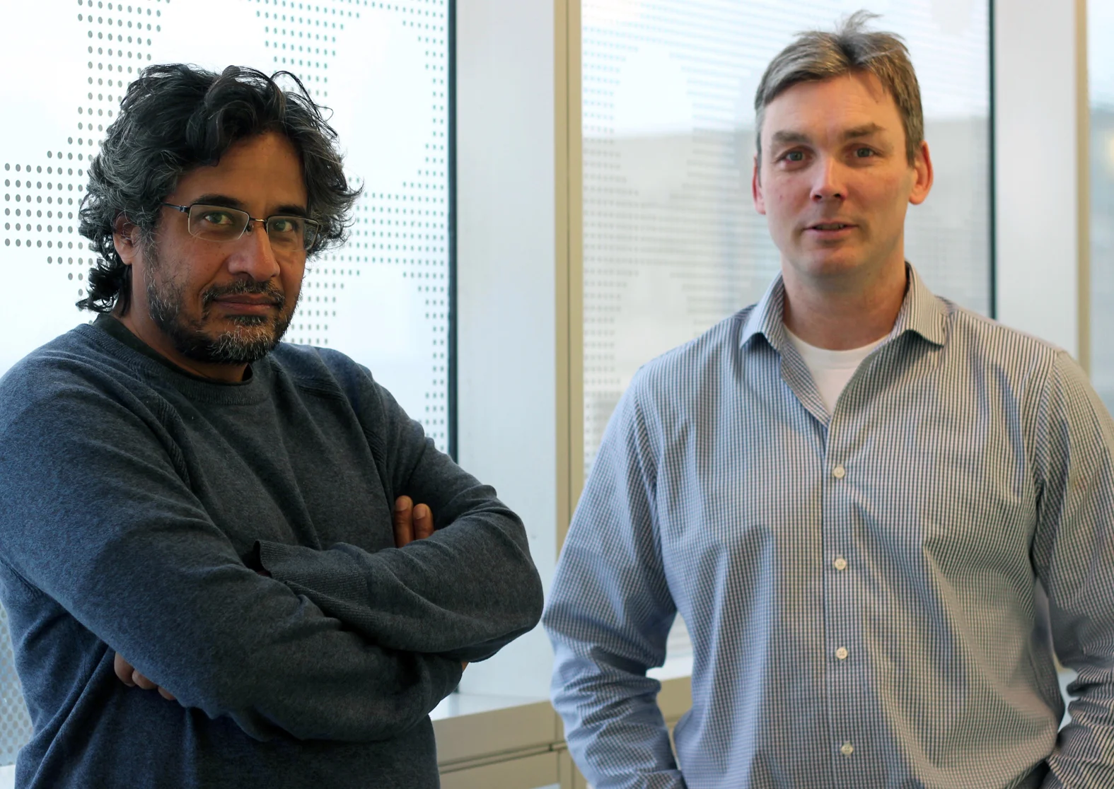Antibody engineering technology developed by Donnelly Centre professors Sachdev sidhu (left) and Jason Moffat (right) is being used in myeloid tuning, a new form of immunotherapy that aims to enhance the body's ability to fight cancer.