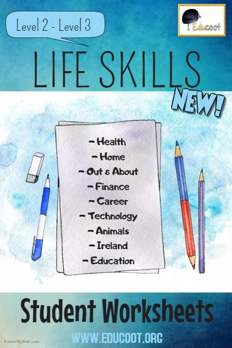 Level 2 - Level 3 Life Skills Worksheets