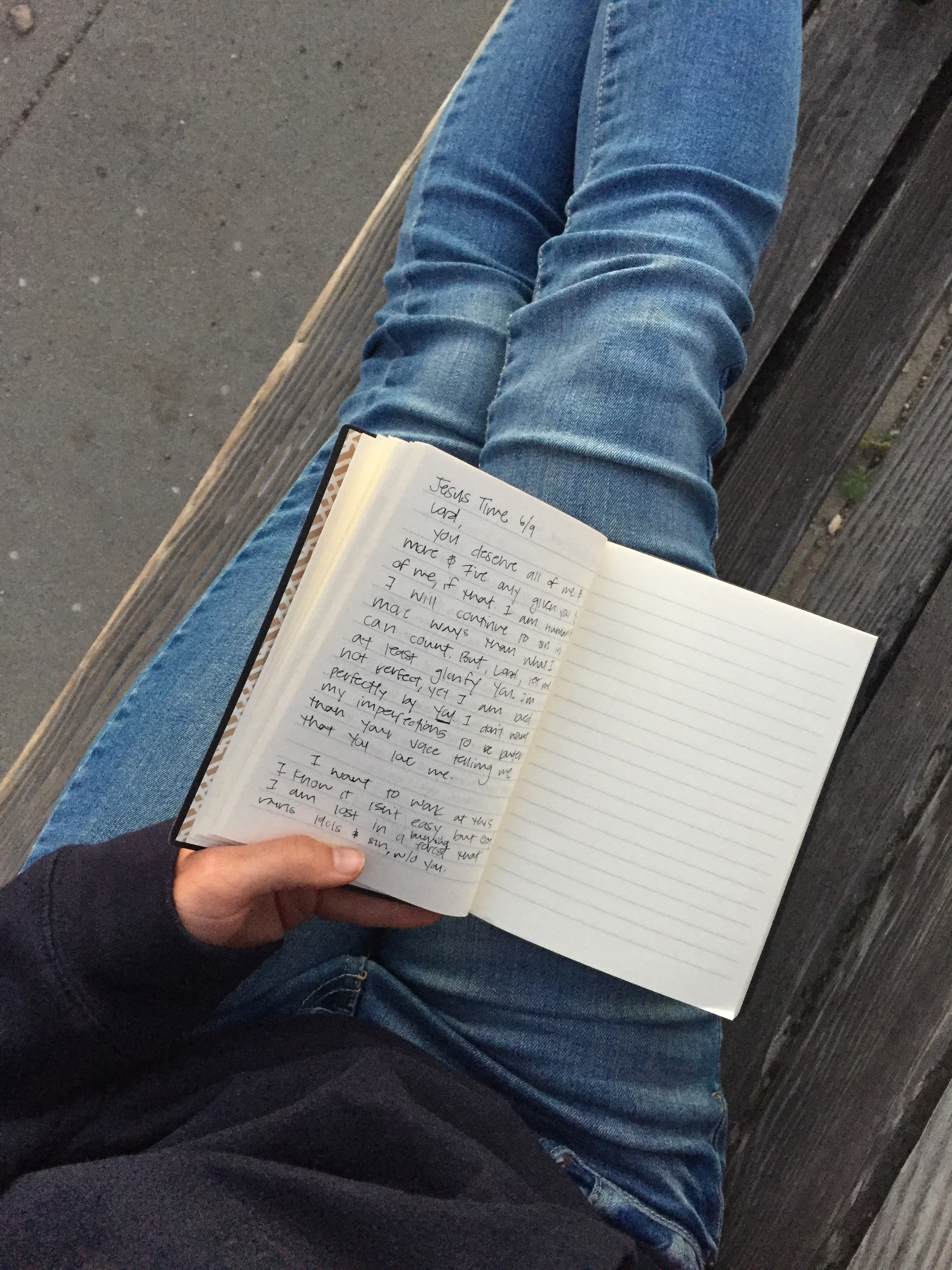 didn't even bring my Bible. just wrote. cried. wrote some more. then cried and smiled. 
