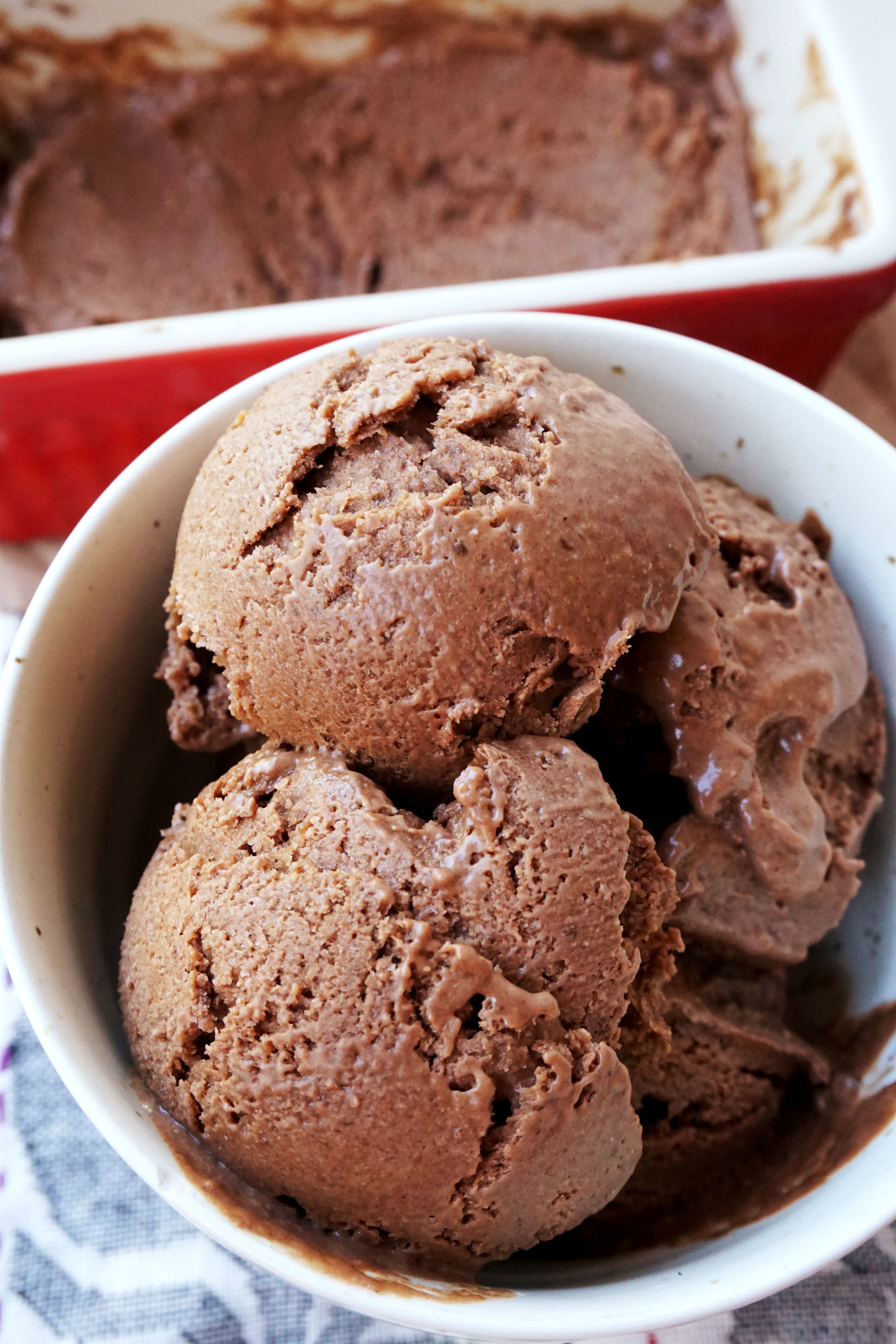 Triple Chocolate Banana Ice Cream (Vegan, GF, Paleo)