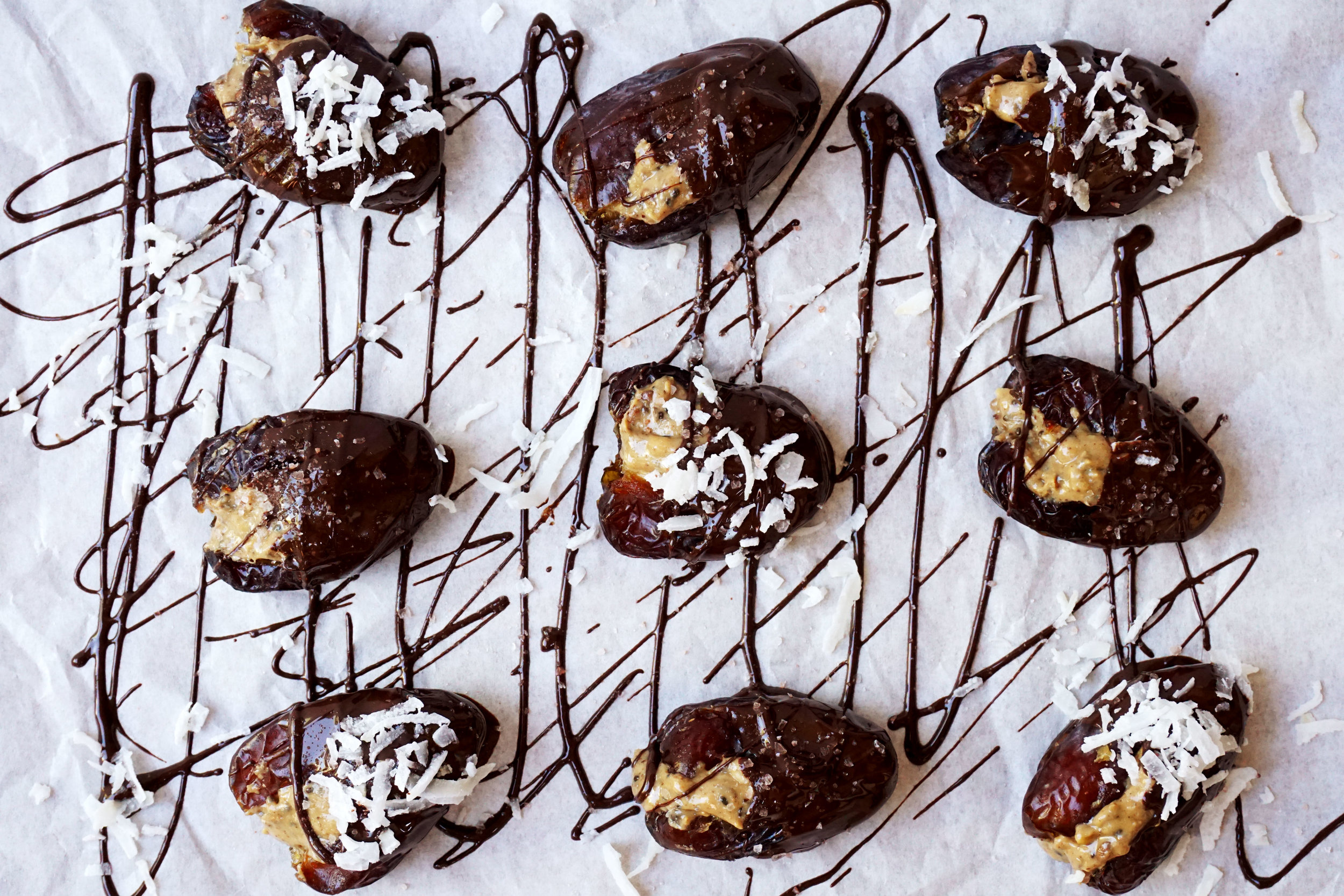 Chocolate-Dipped Date Bombs (Vegan, GF, Paleo)