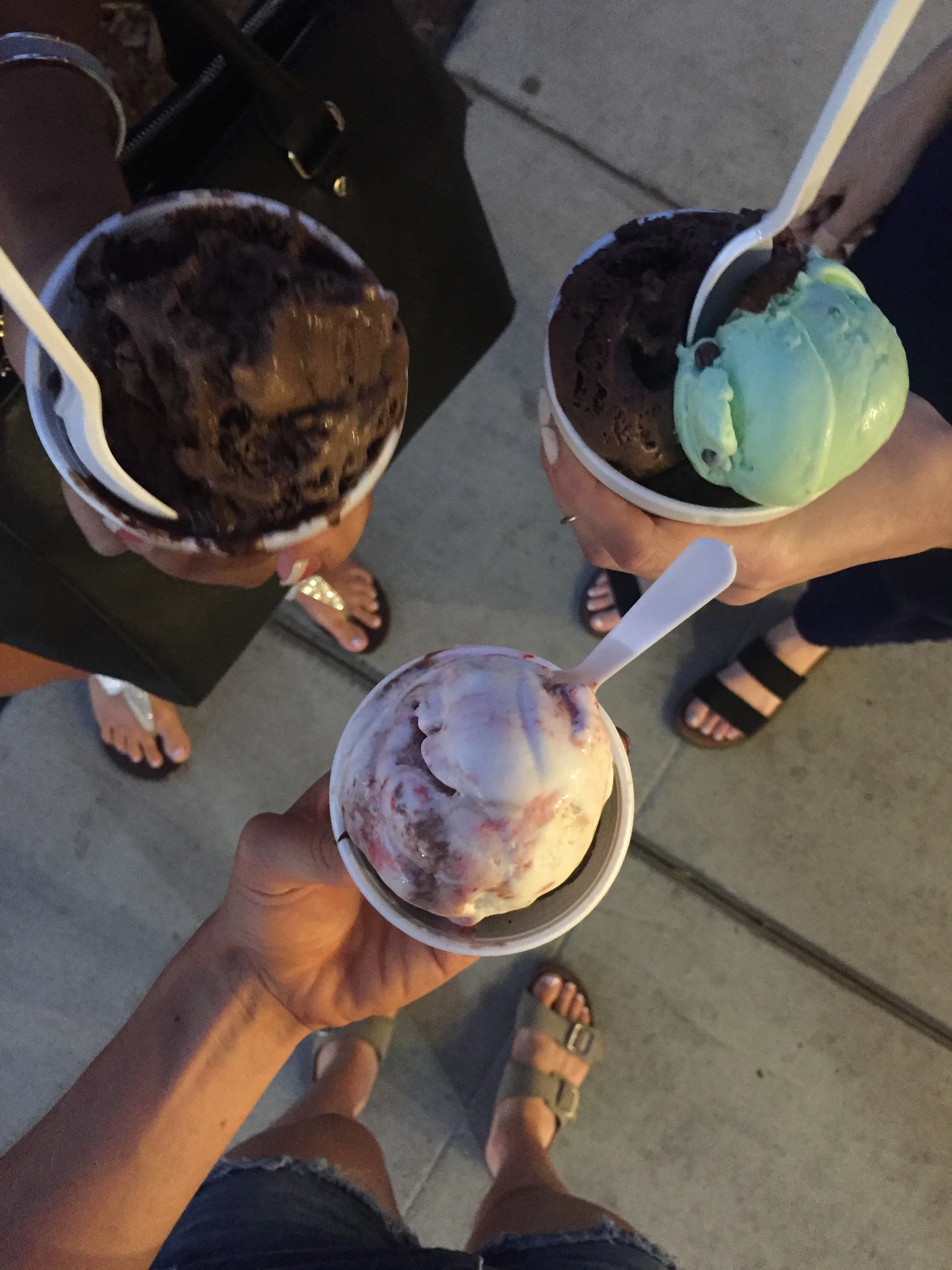 ice cream assortment from Bert & Rocky's in Claremont. 