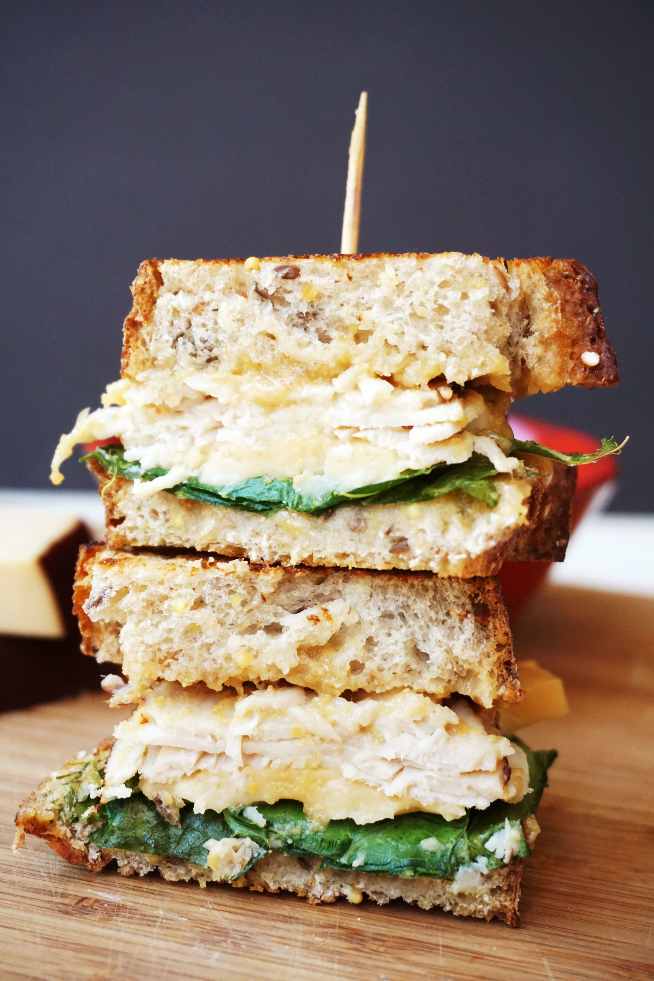 Grilled Turkey, Gouda, and Greens Sandwich