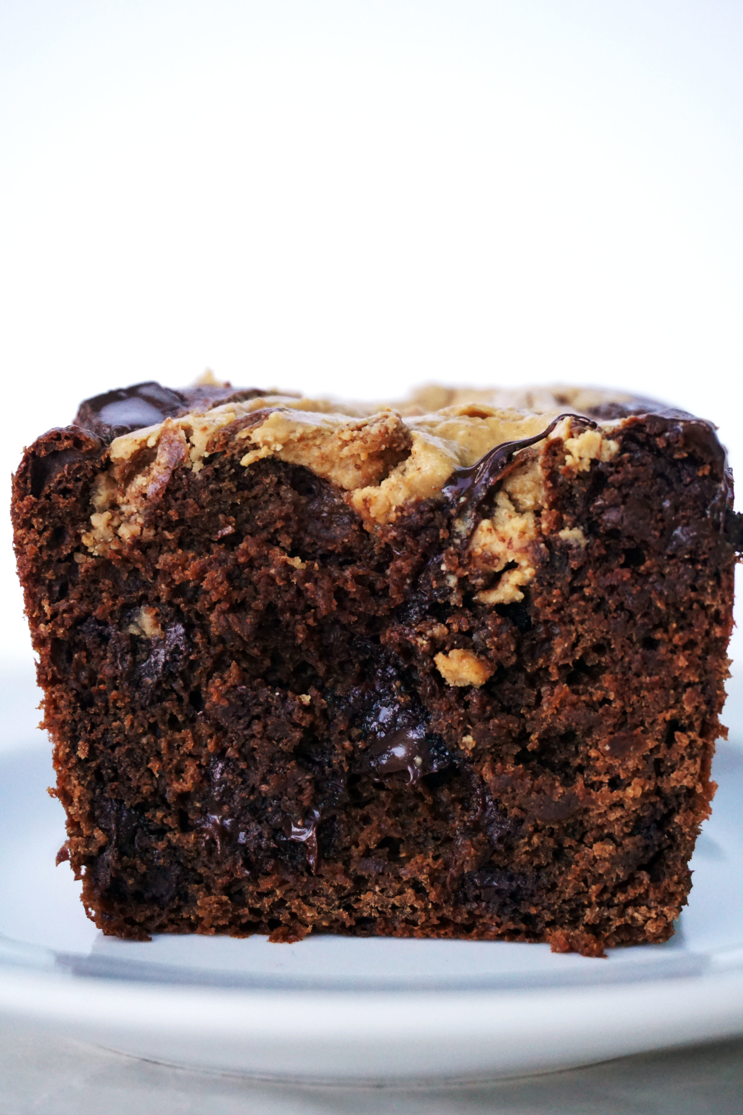 Peanut Butter Swirl Chocolate Banana Bread (GF, Grain-free)