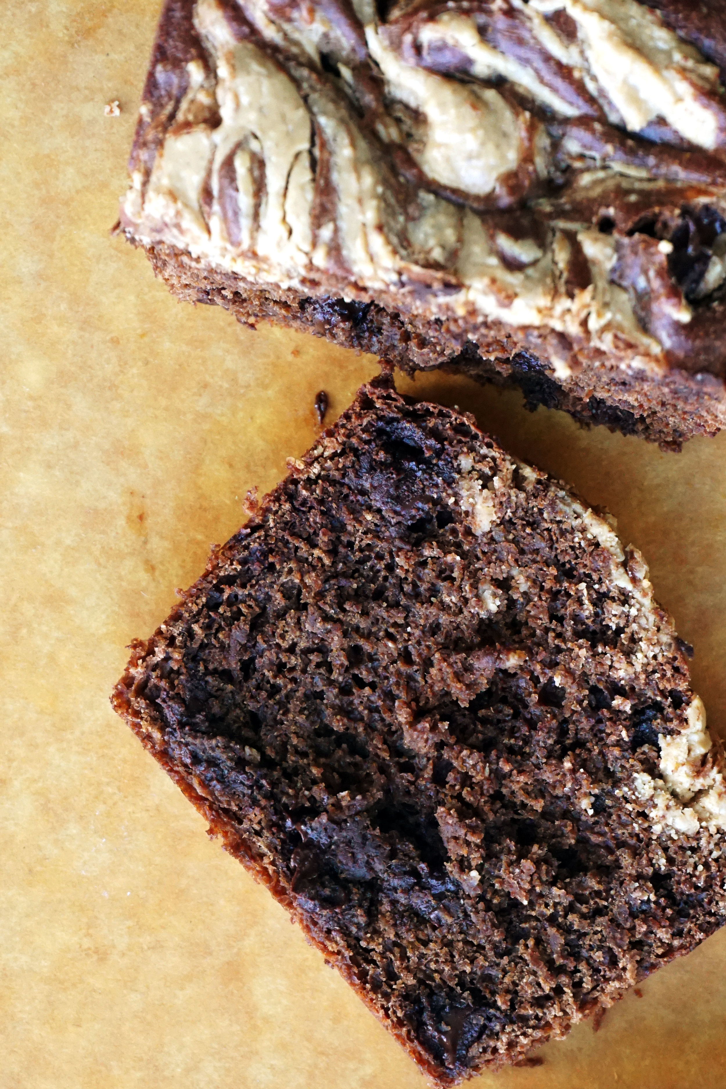Peanut Butter Swirl Chocolate Banana Bread (GF, Grain-free)