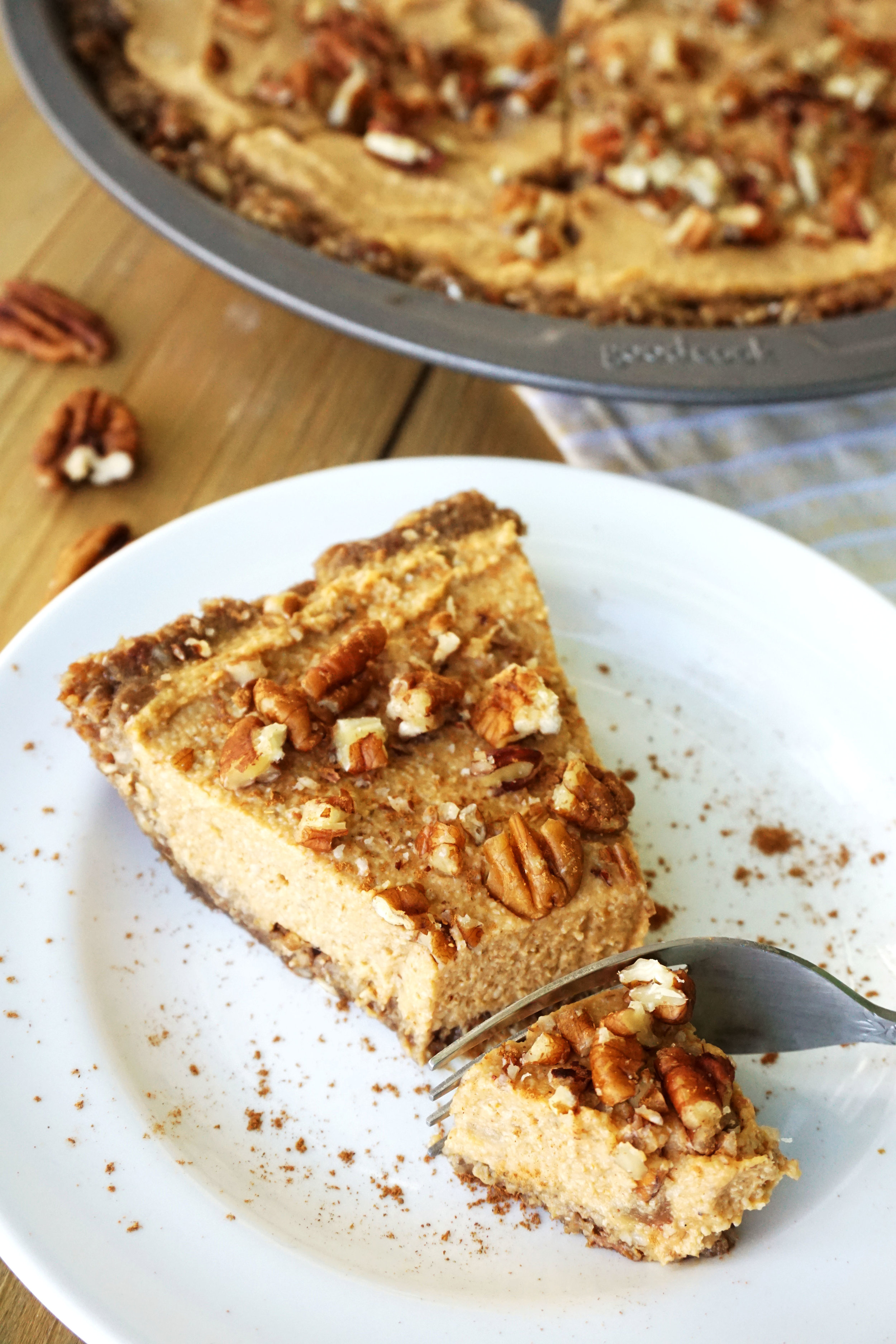 Sweet Potato Pecan Pie (Vegan, Paleo, No-Bake)