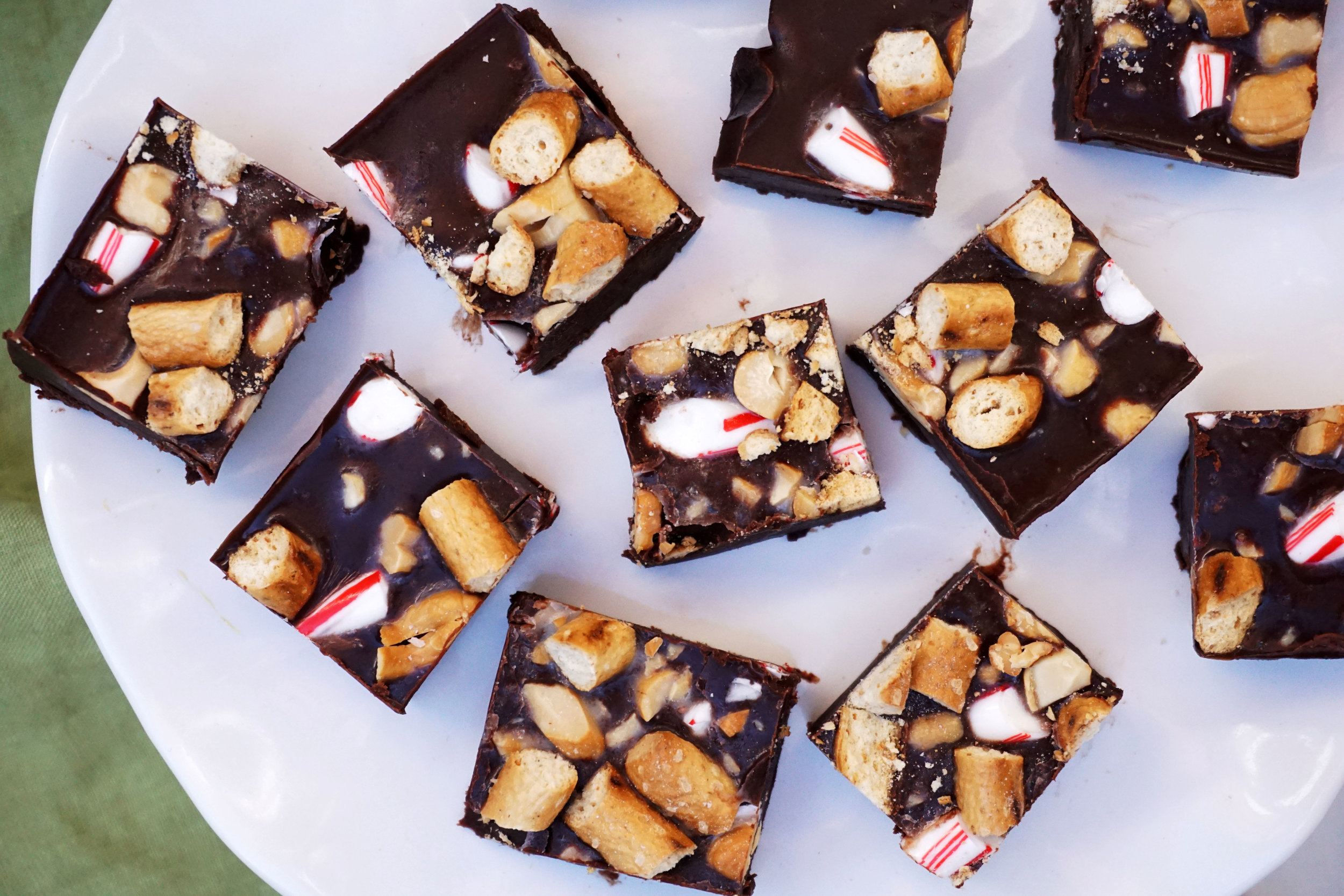 Sweet and Salty Christmas Fudge (Vegan)