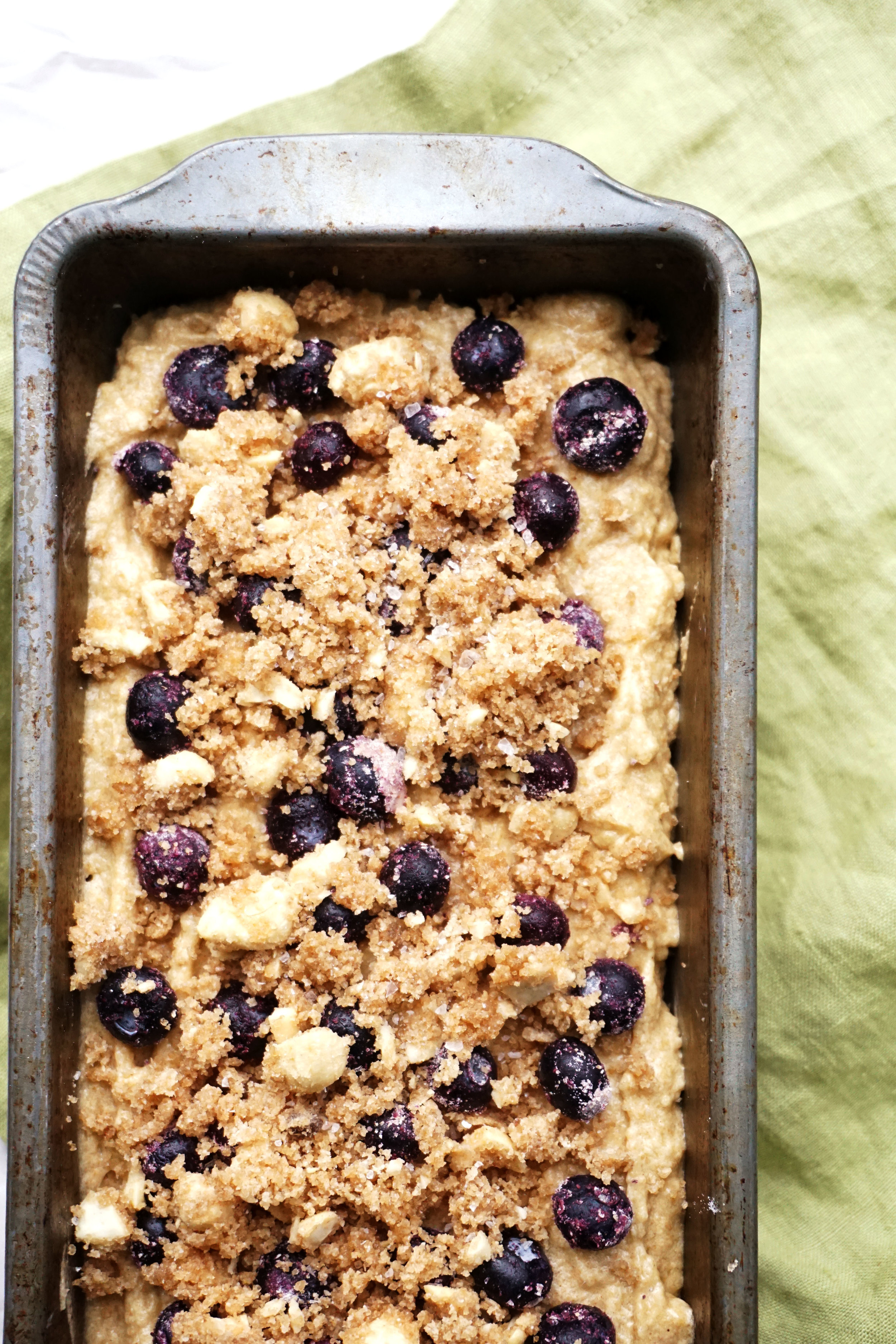 Blueberry Cashew Crumble Bread