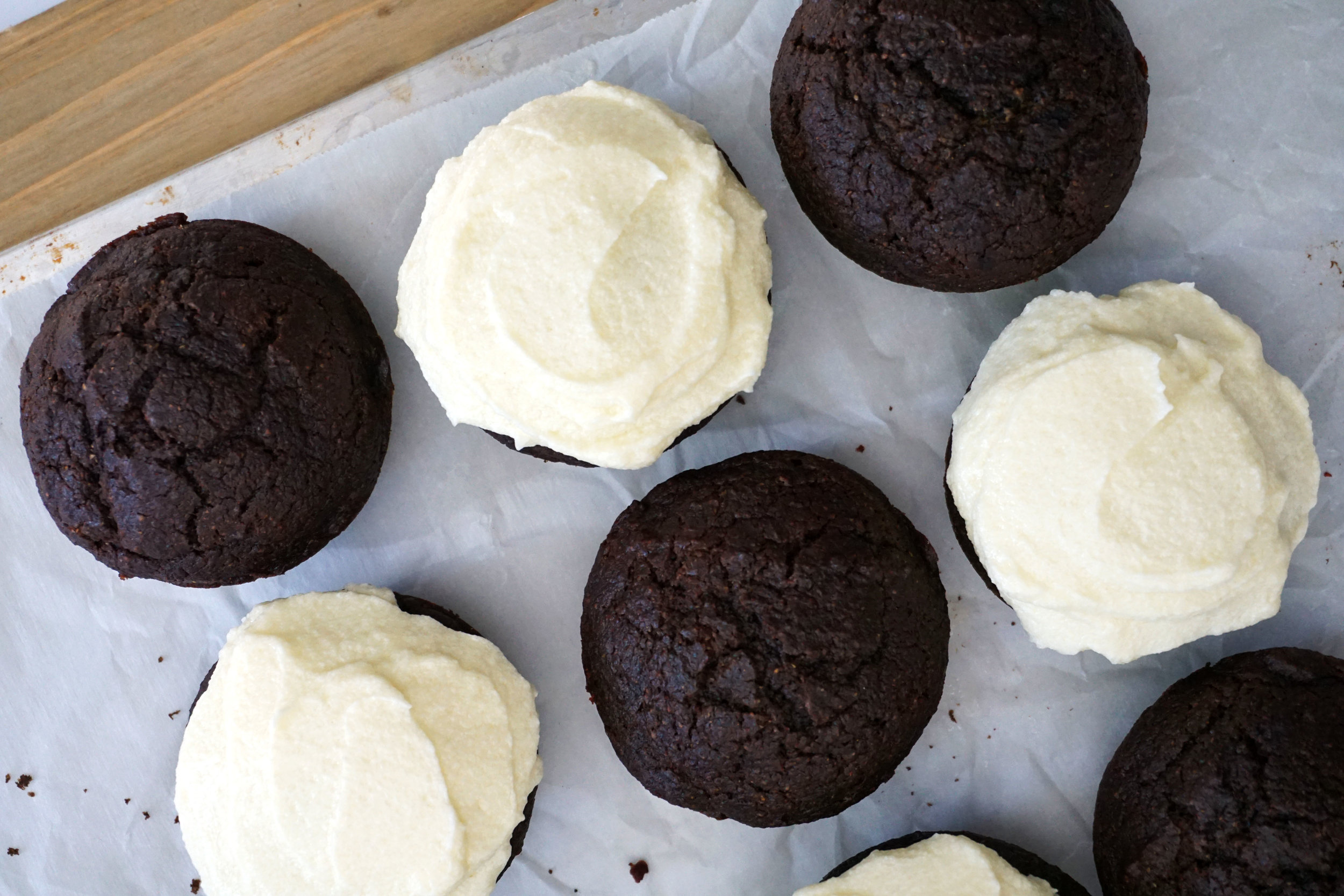Dark Red Velvet Cupcakes with Cream Cheese Frosting (Secret Ingredient!)