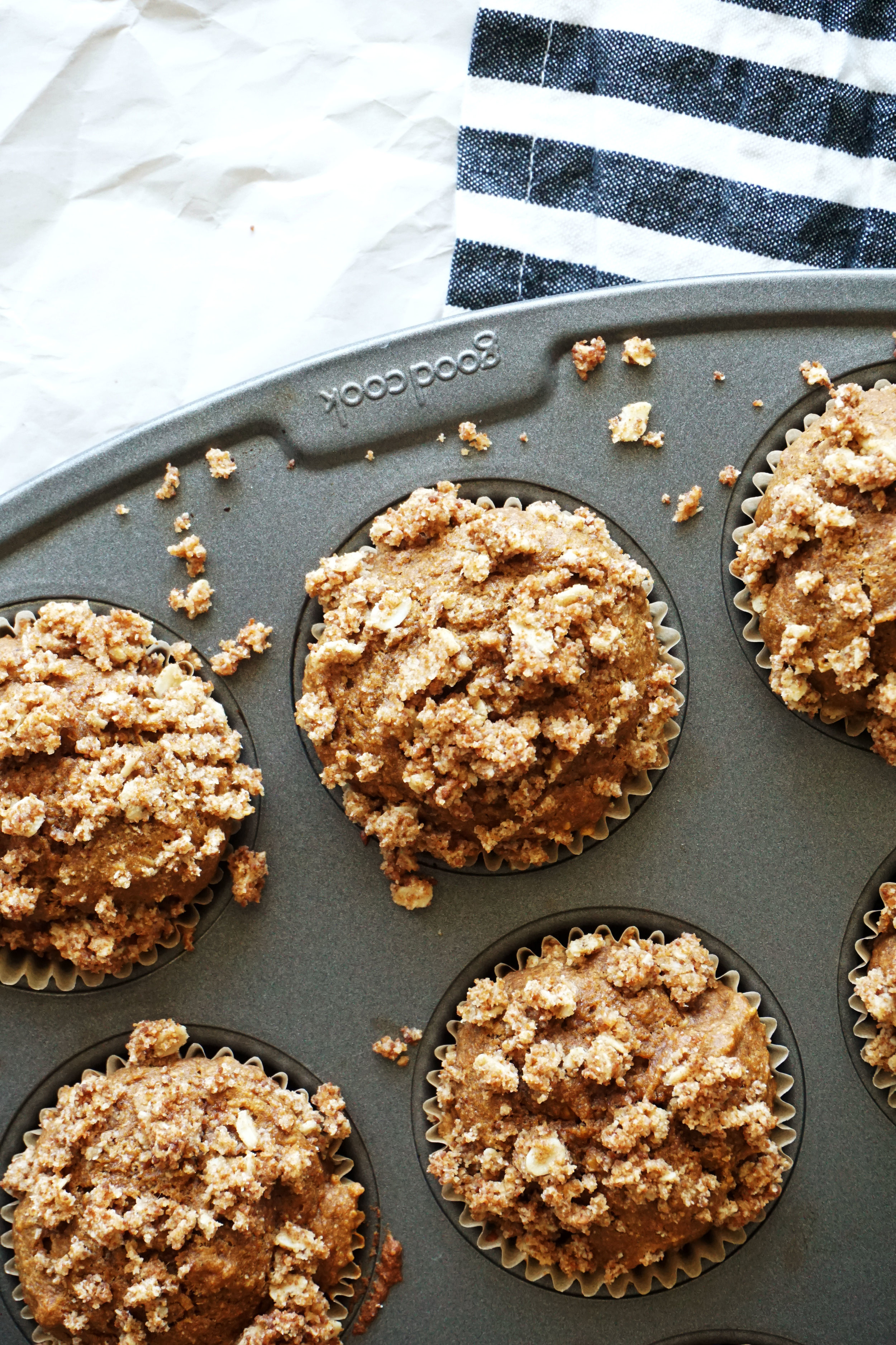 Maple Oatmeal Sweet Potato Muffins