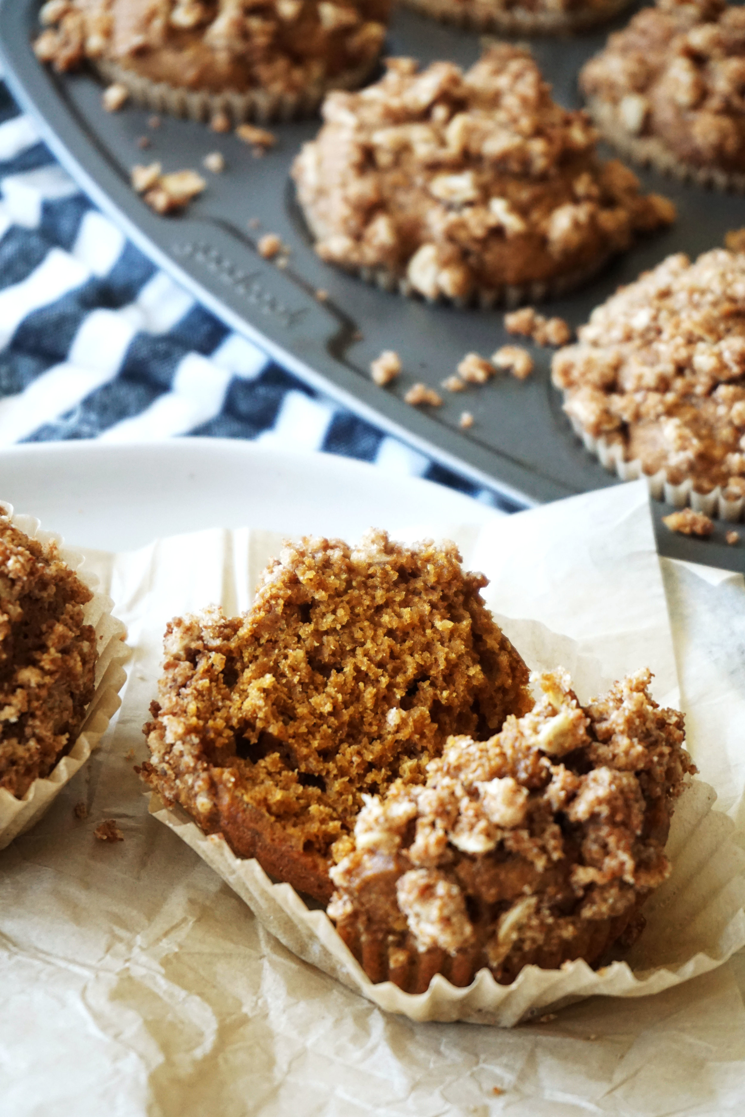 Maple Oatmeal Sweet Potato Muffins