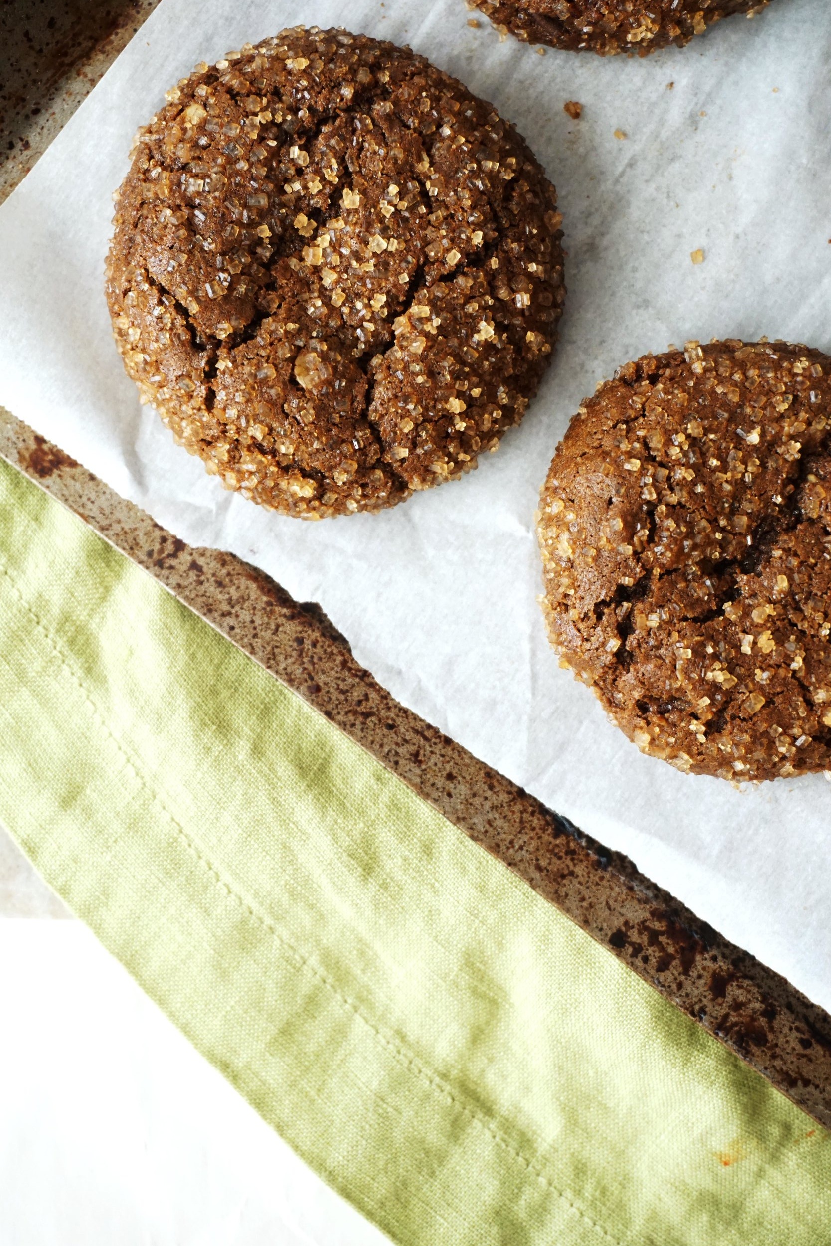 Brown Butter Ginger Molasses Date Cookies