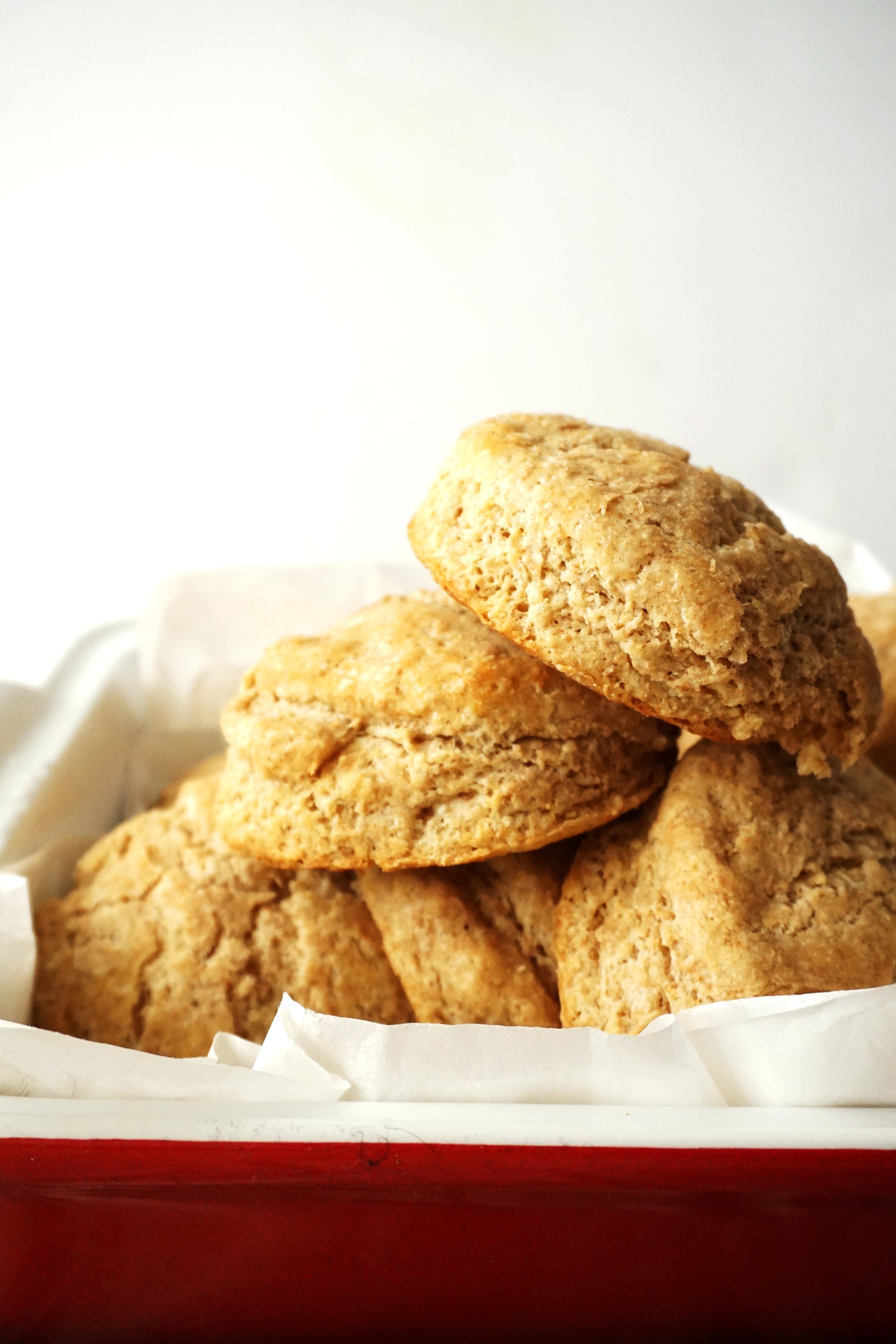 Simple Honey Whole-Wheat Biscuits