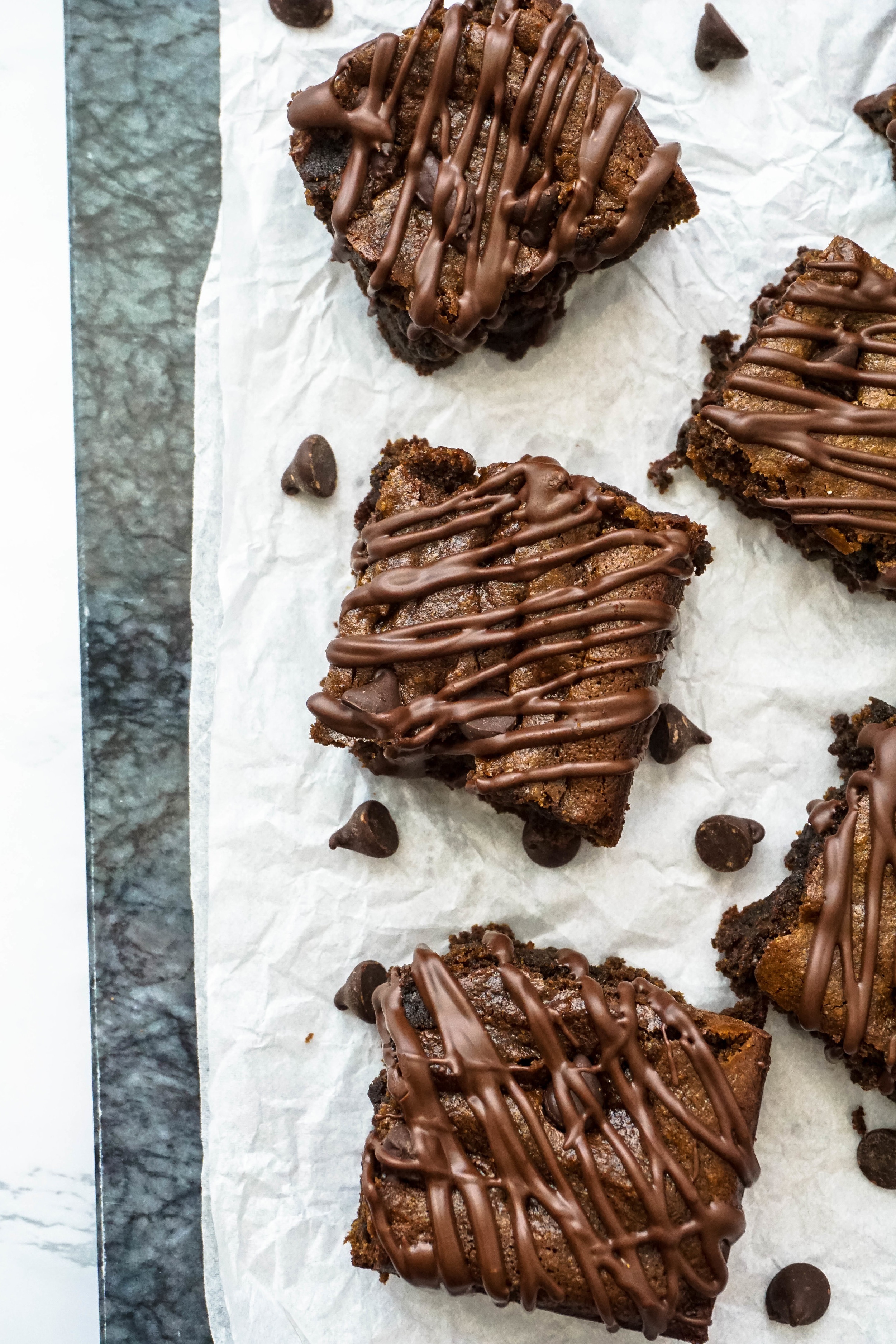 Chocolate Chip Tahini Cookie Bars (grain-free)