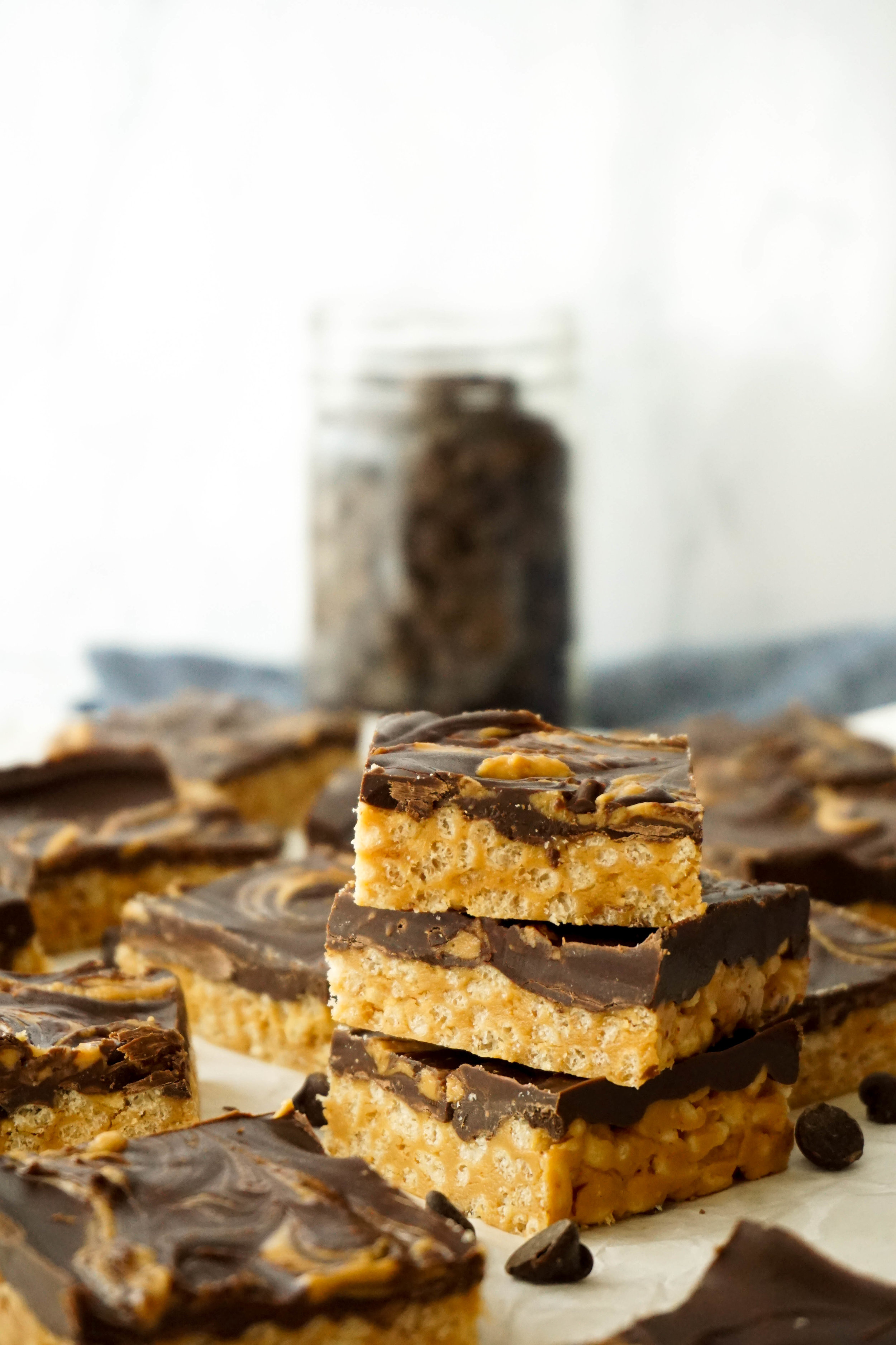 Dark Chocolate Scotcheroos (V, GF)