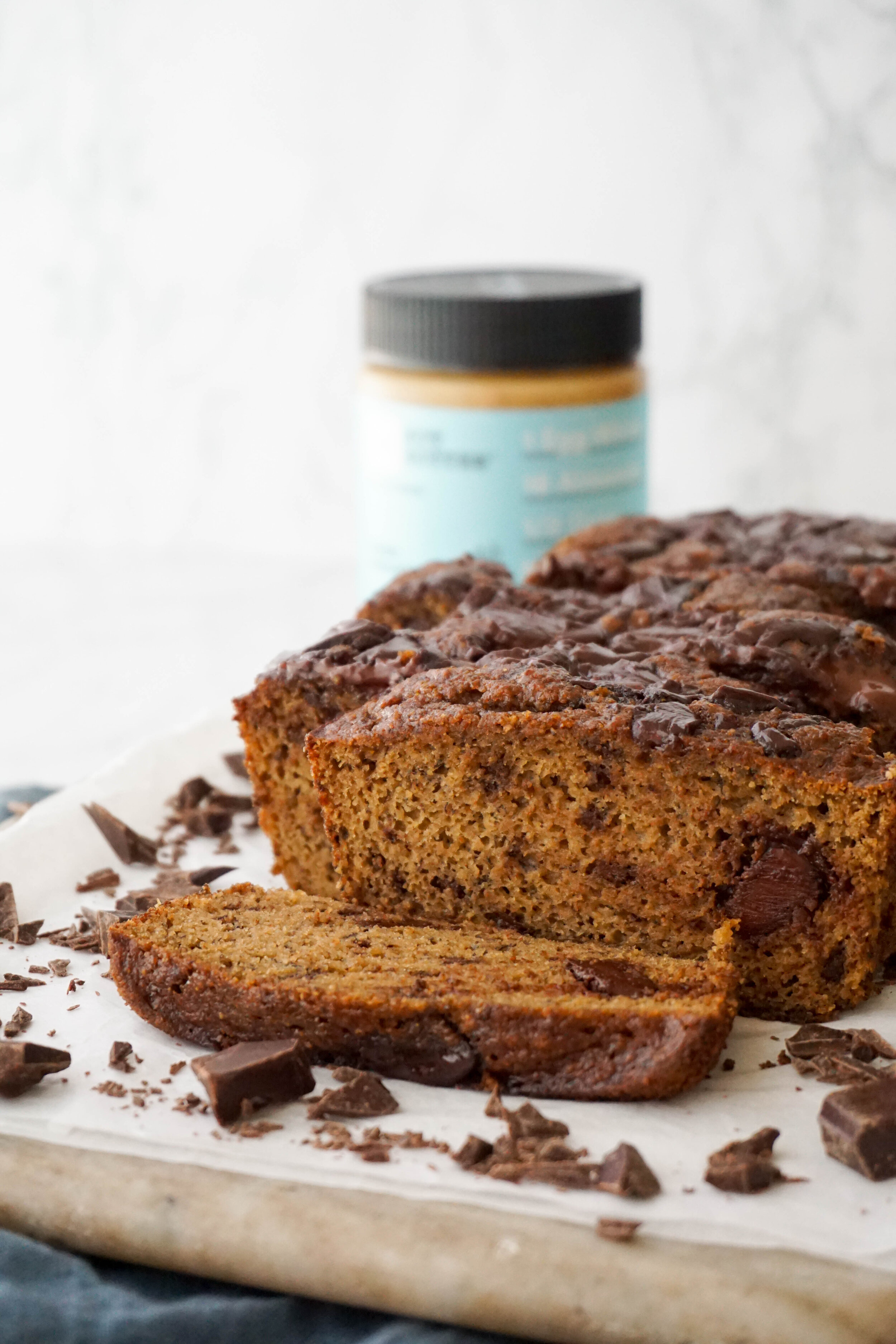 Vanilla Almond Chocolate Chip Banana Bread (Grain-free, Dairy-free)