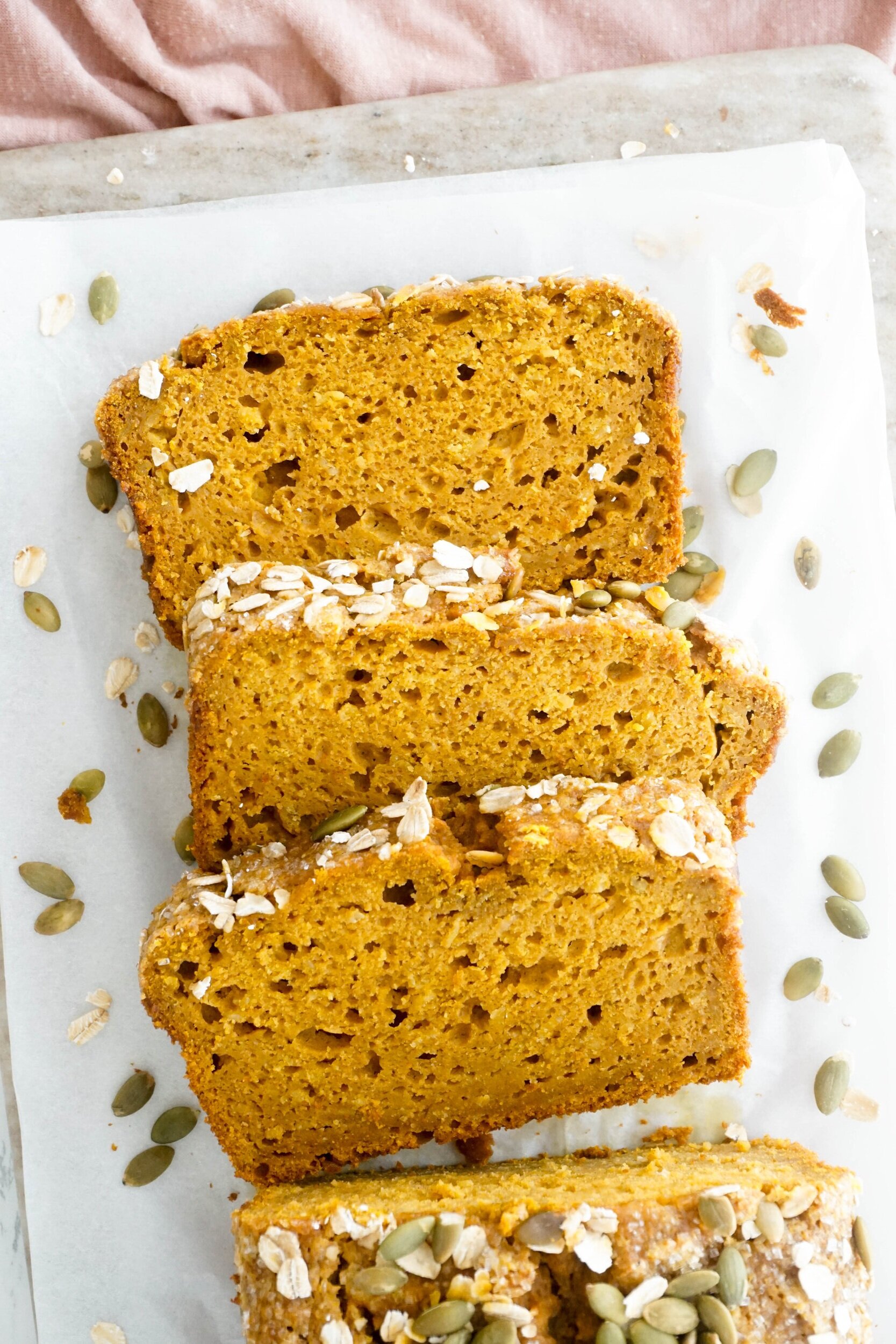 Pumpkin Spice Oatmeal Bread