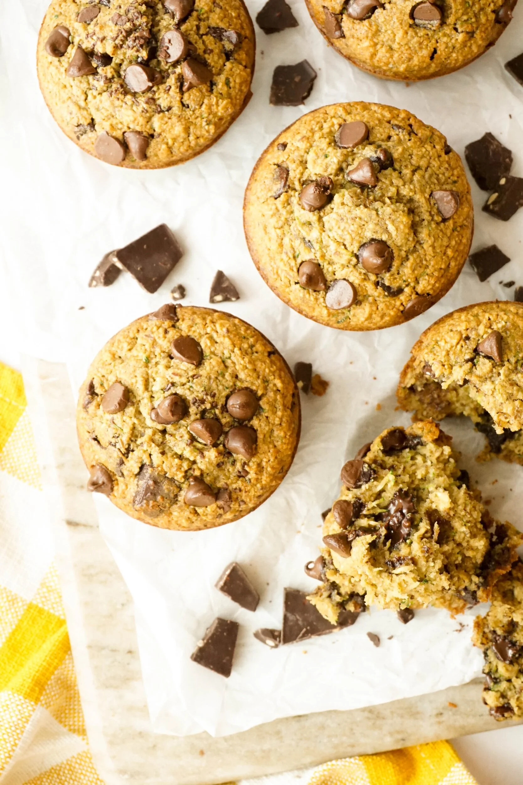 Dark Chocolate Zucchini Bread Muffins Gluten Free Dairy Free Hungry Haley