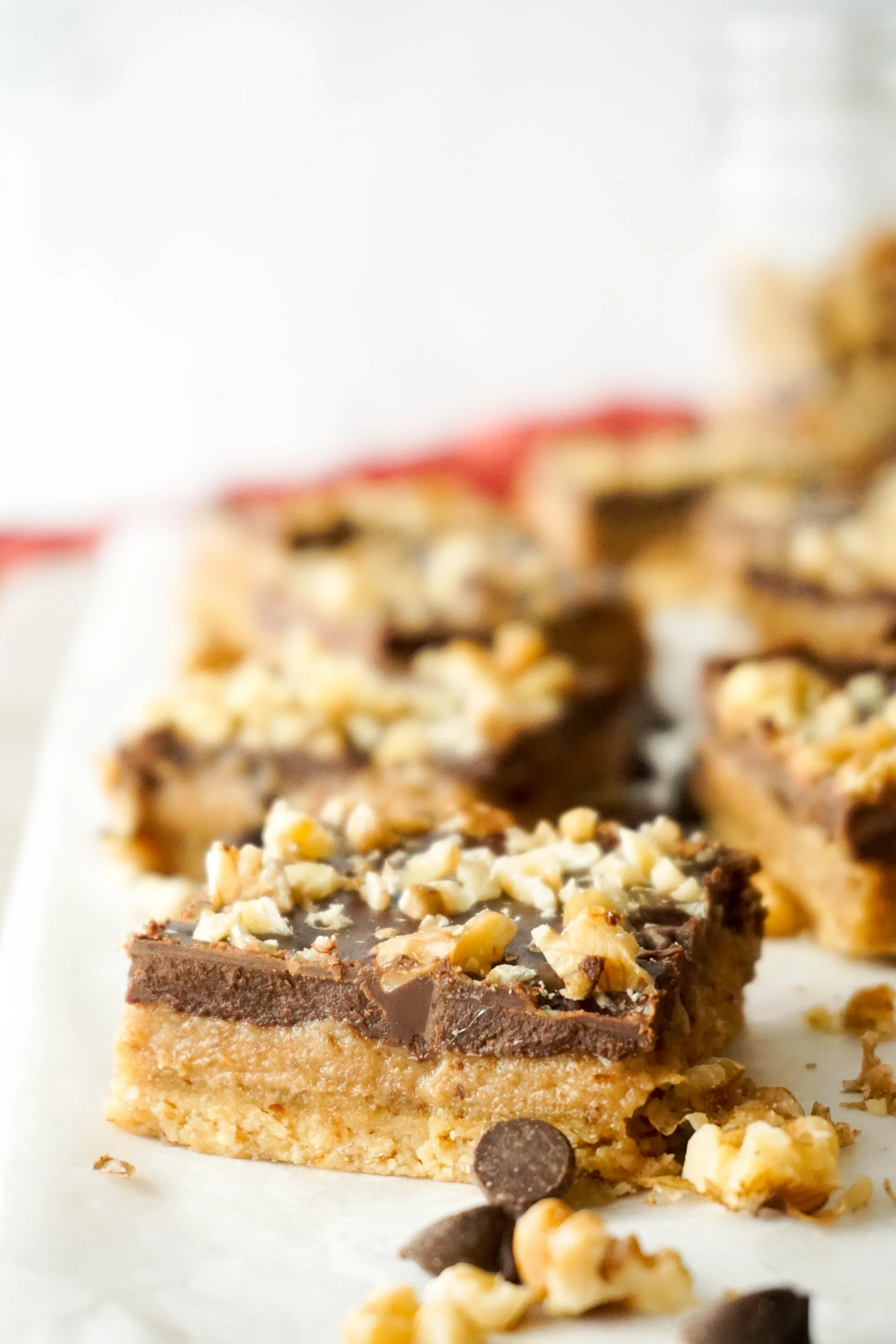 Salted Tahini Caramel Walnut Bars (glutenfree, vegan) — Hungry Haley
