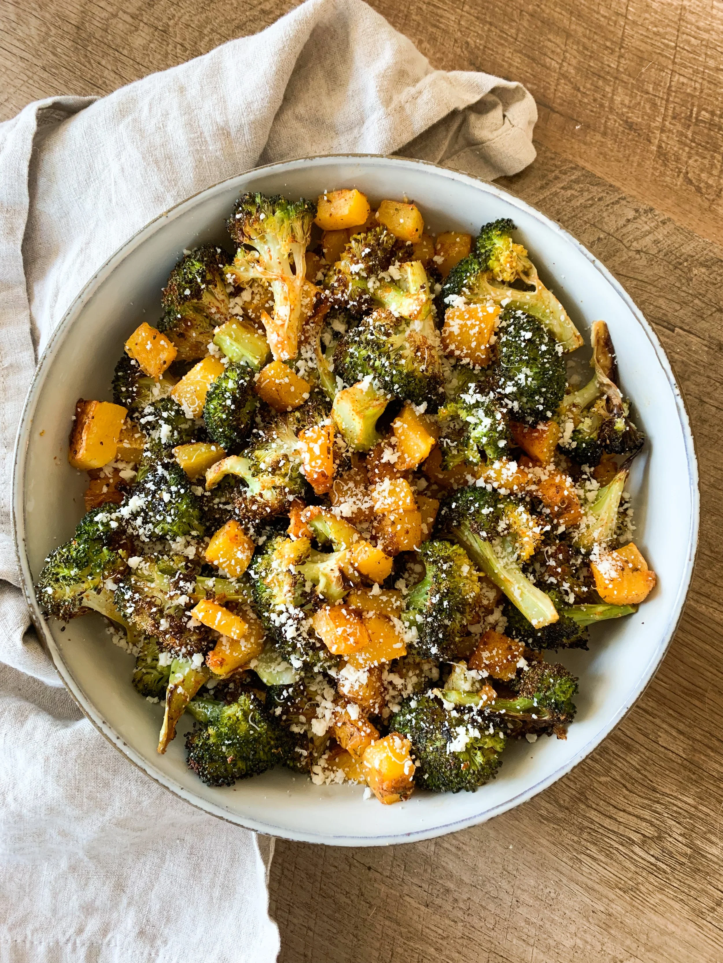 Garlic Parmesan Roasted Fall Vegetables