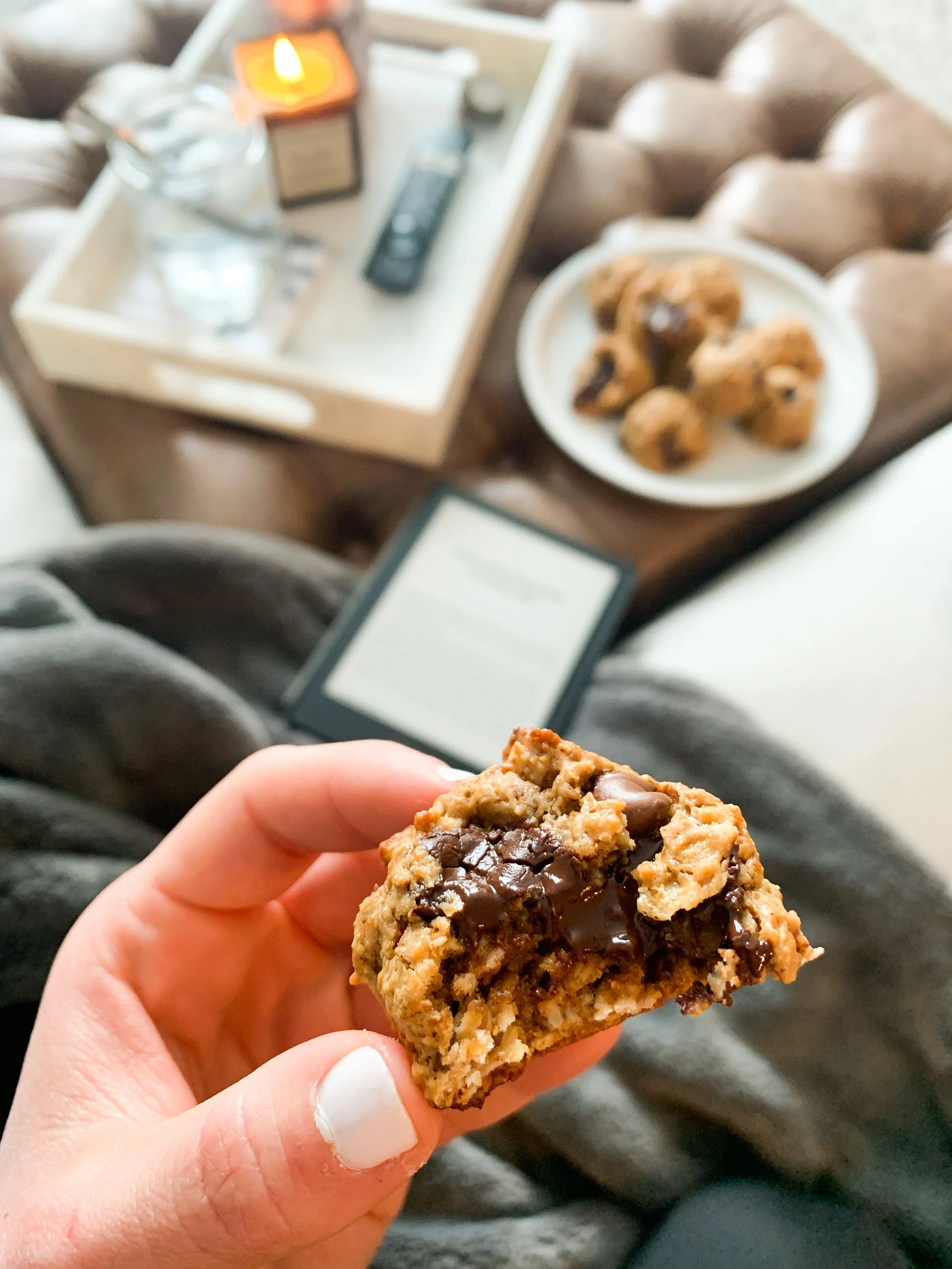 Peanut Butter Oatmeal Chocolate Chip Cookies (GF, DF)