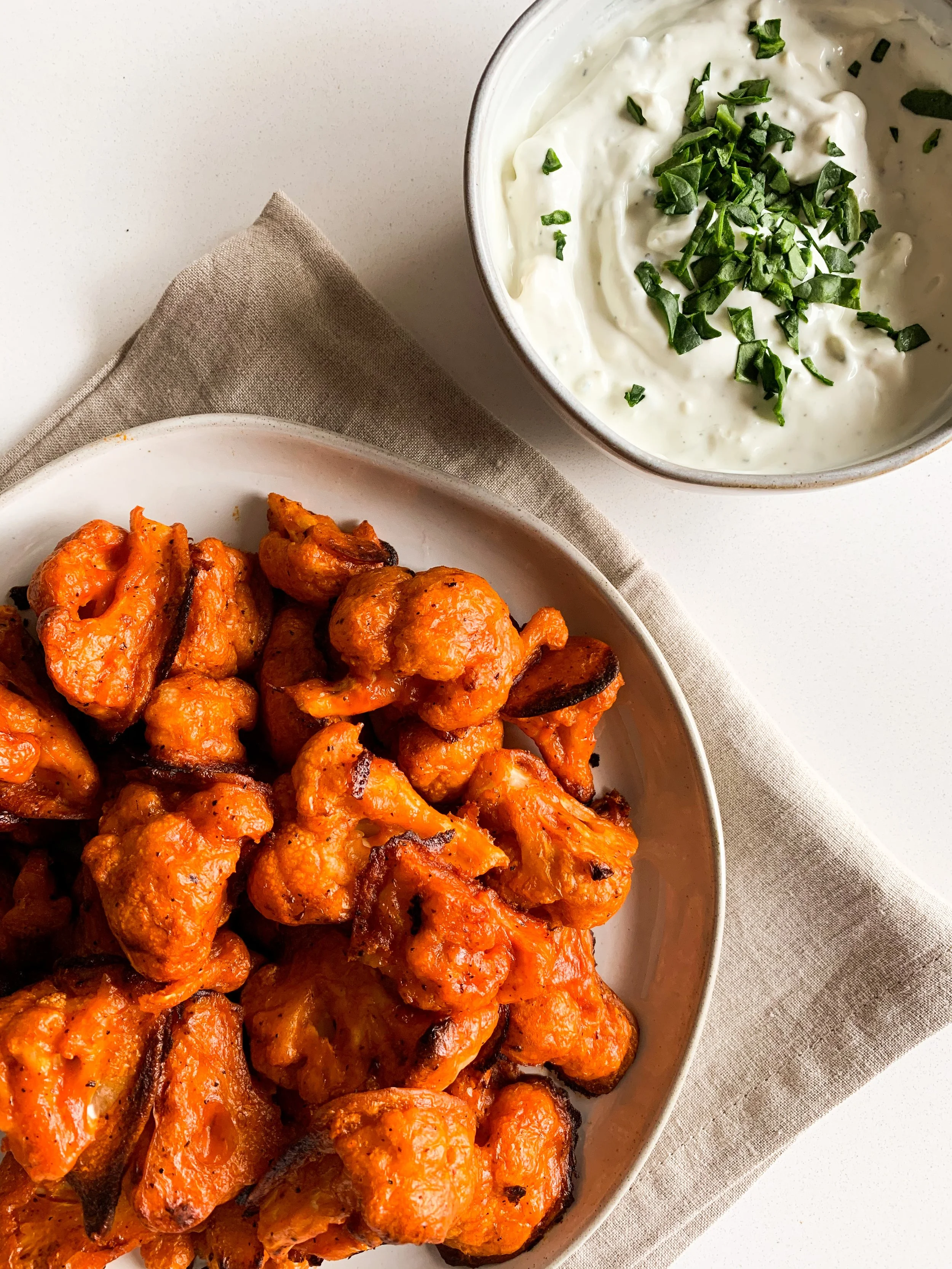 Buffalo Cauliflower Wings (baked!)