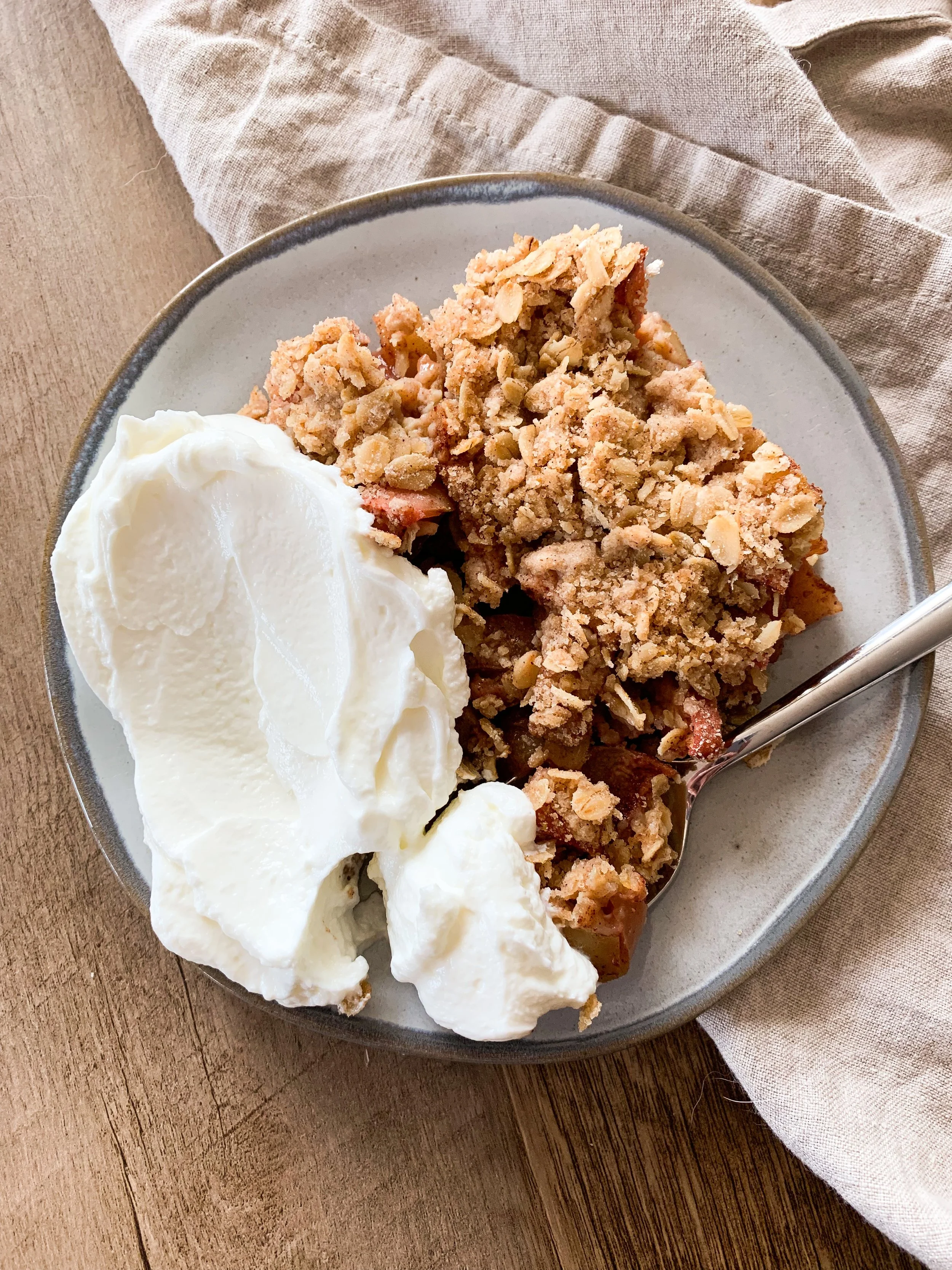 Healthier Classic Apple-Crisp (and you'd never know!)