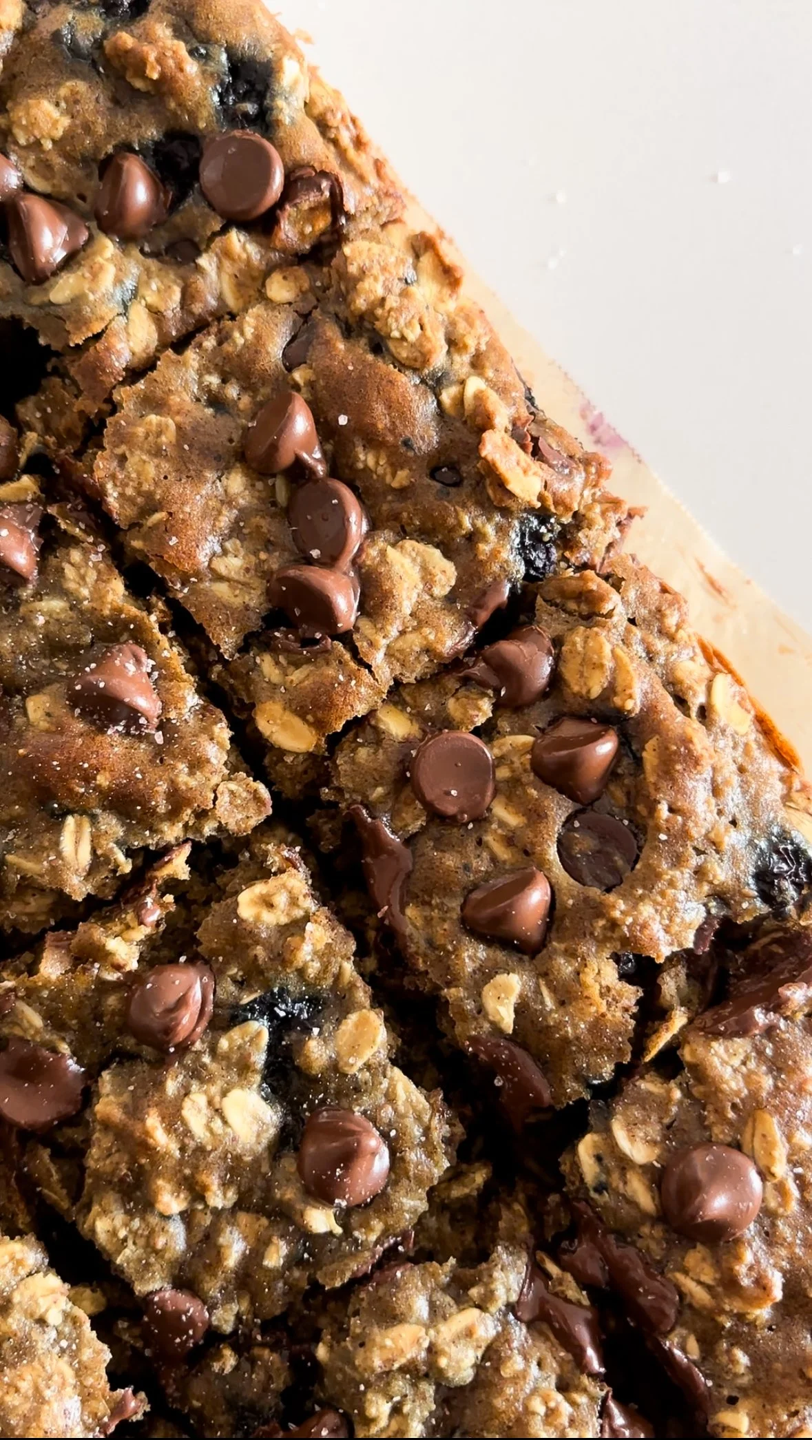 High-Protein Blueberry Chocolate Chip Oatmeal Bars
