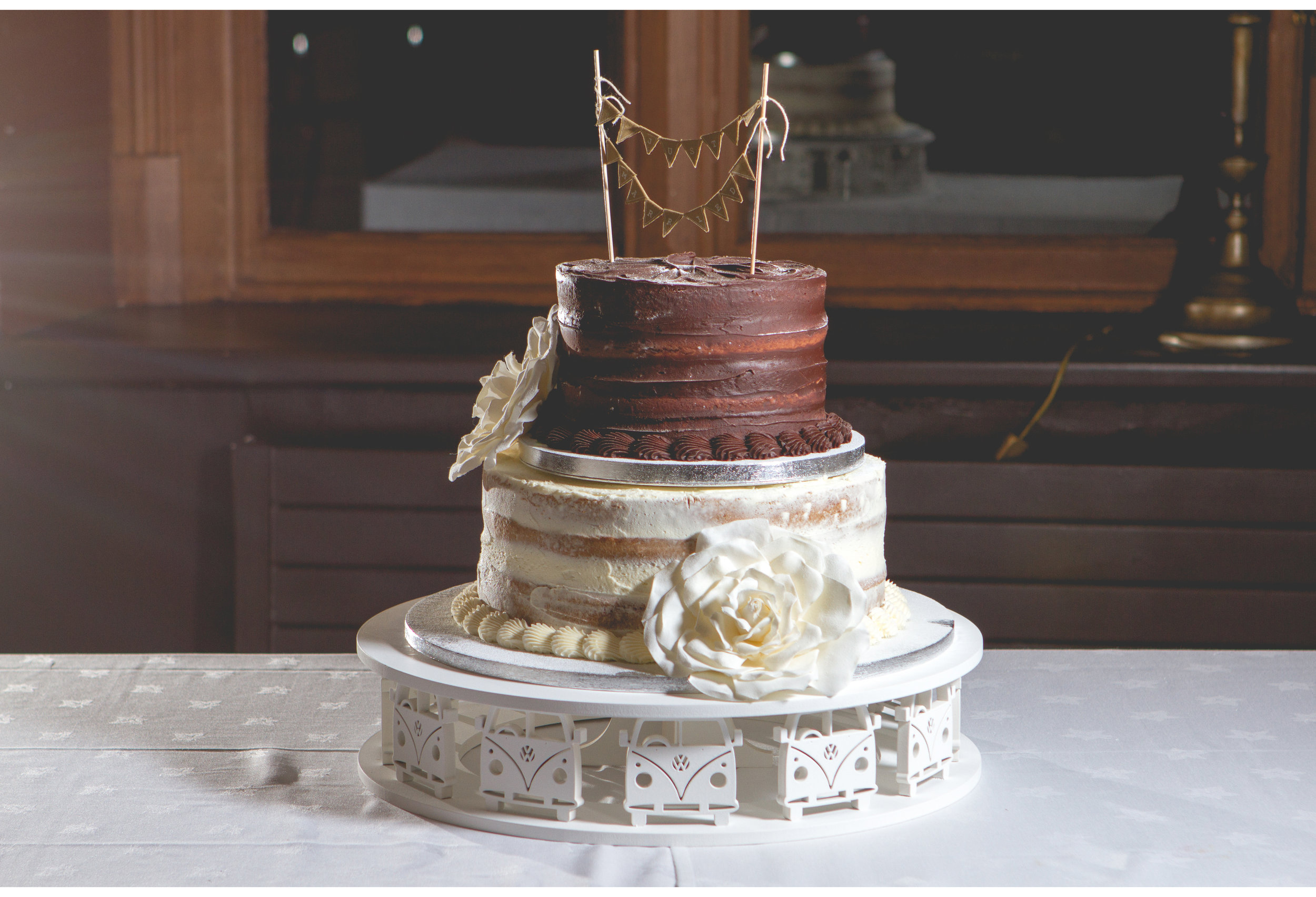 Liverpool naked wedding cake 
