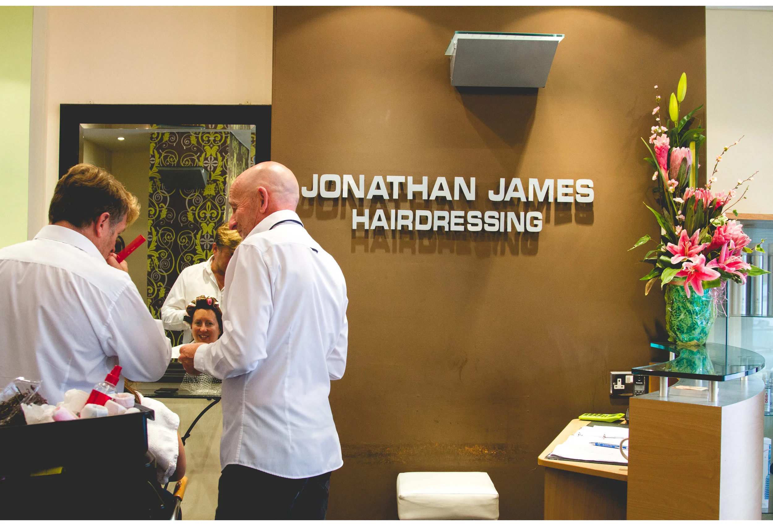 Jonathan James hairdressing, wedding hair