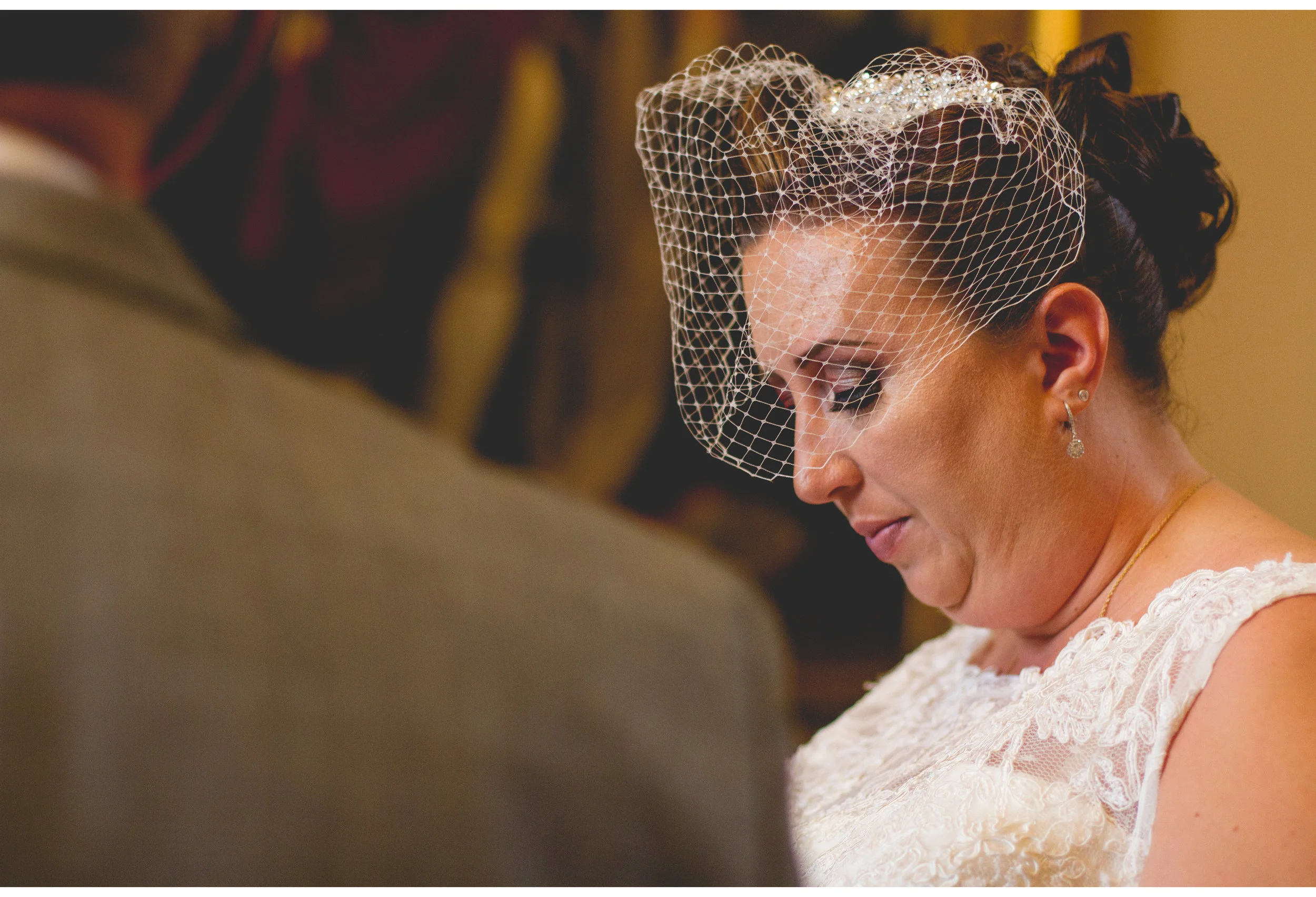 nervous bride in town hall 