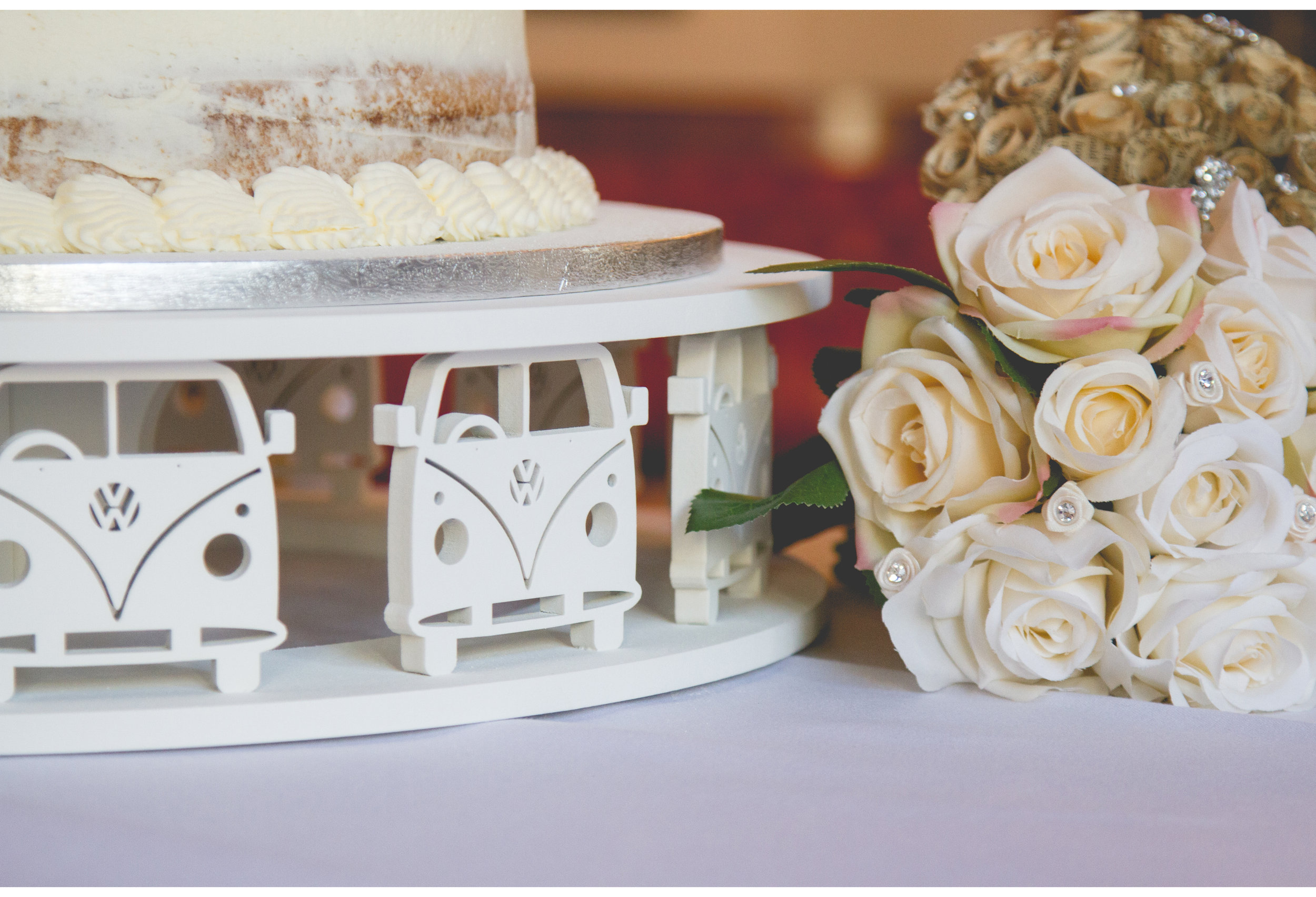 Vw bus wedding cake stand