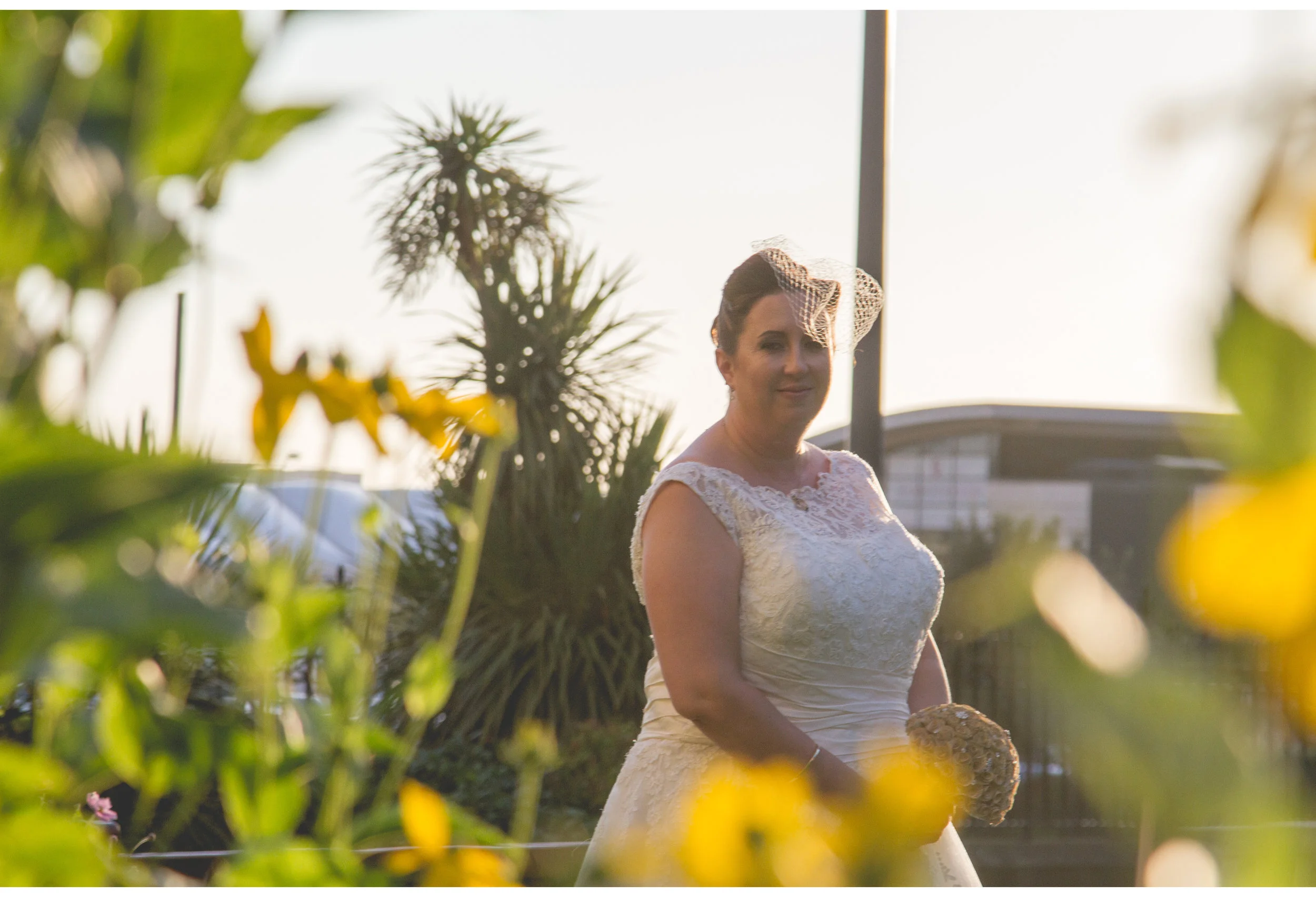 Our Lady and Saint Nicholas, Liverpool garden flowers bride