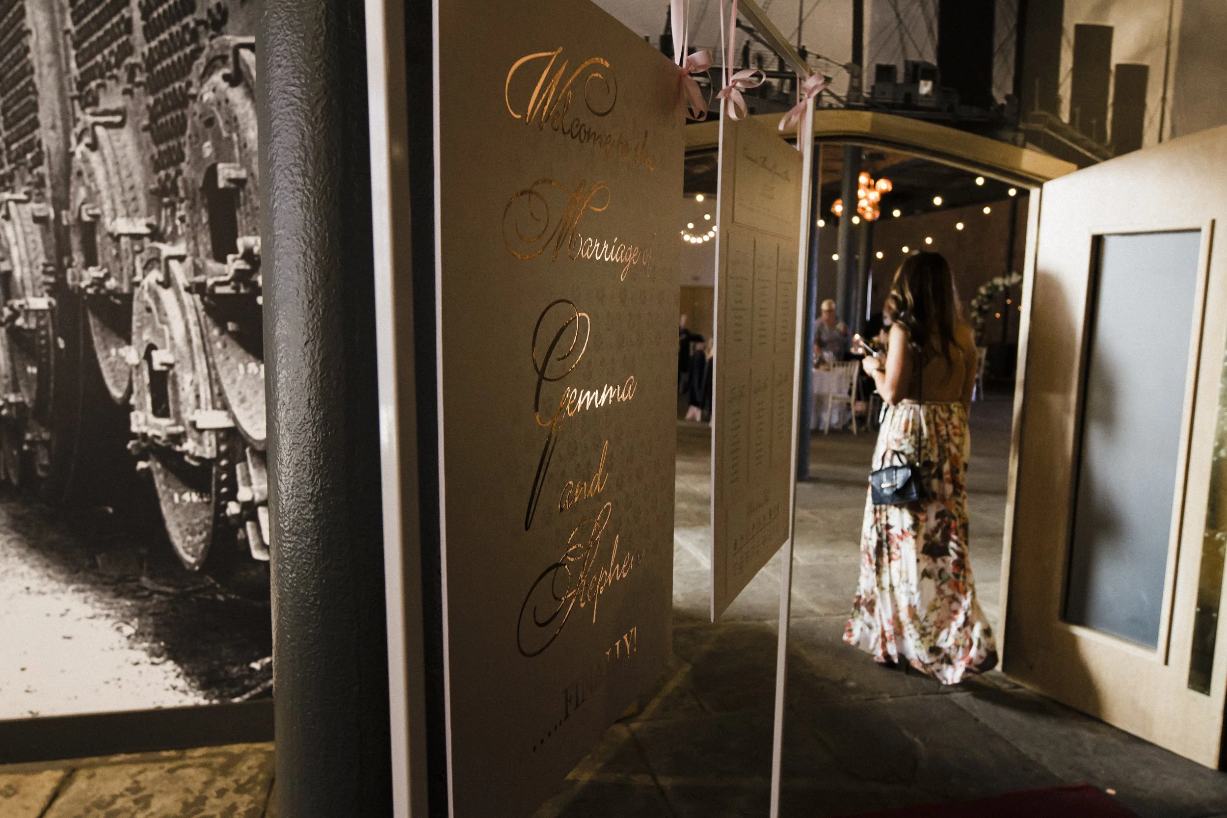 Grand Entrance to the Wedding Breakfast, Setting the Tone for a Delightful and Celebratory Meal in a Stunning Setting.