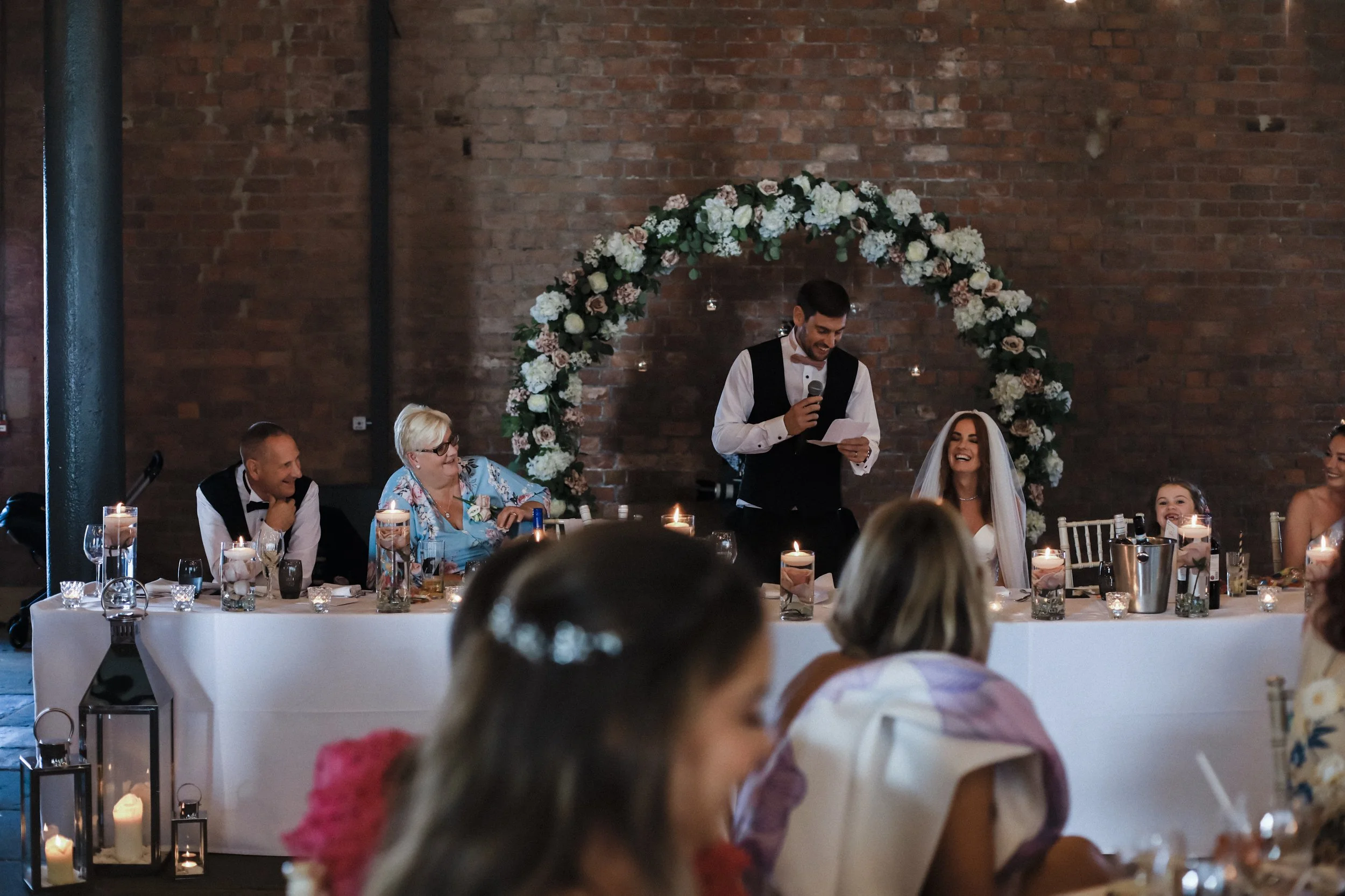 Groom's Heartfelt Speech at Titanic Hotel Liverpool Wedding