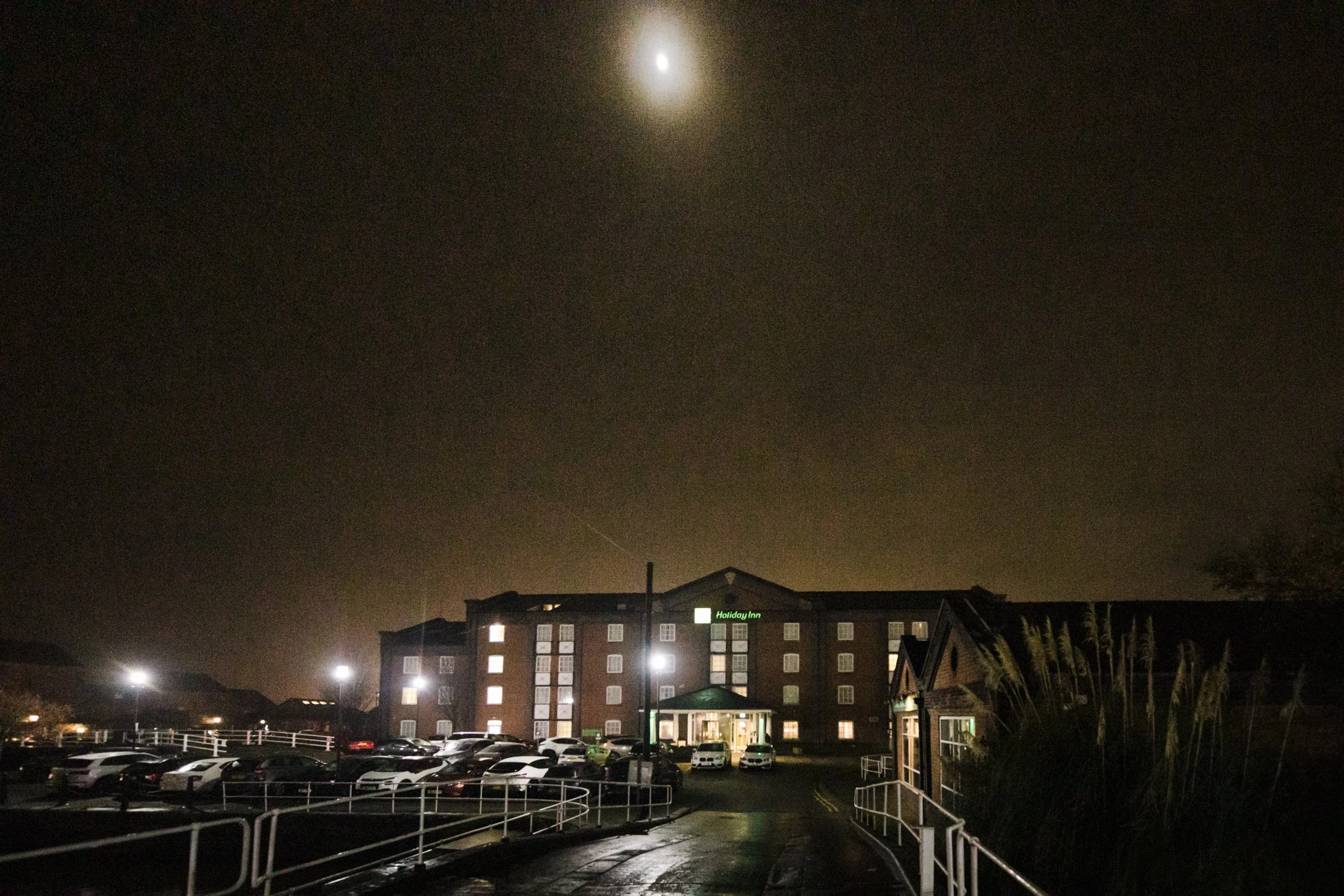 A Nighttime Glow: The Rave Continues Inside the Ellesmere Port, Adding to the Magic of this Wirral Winter Wedding