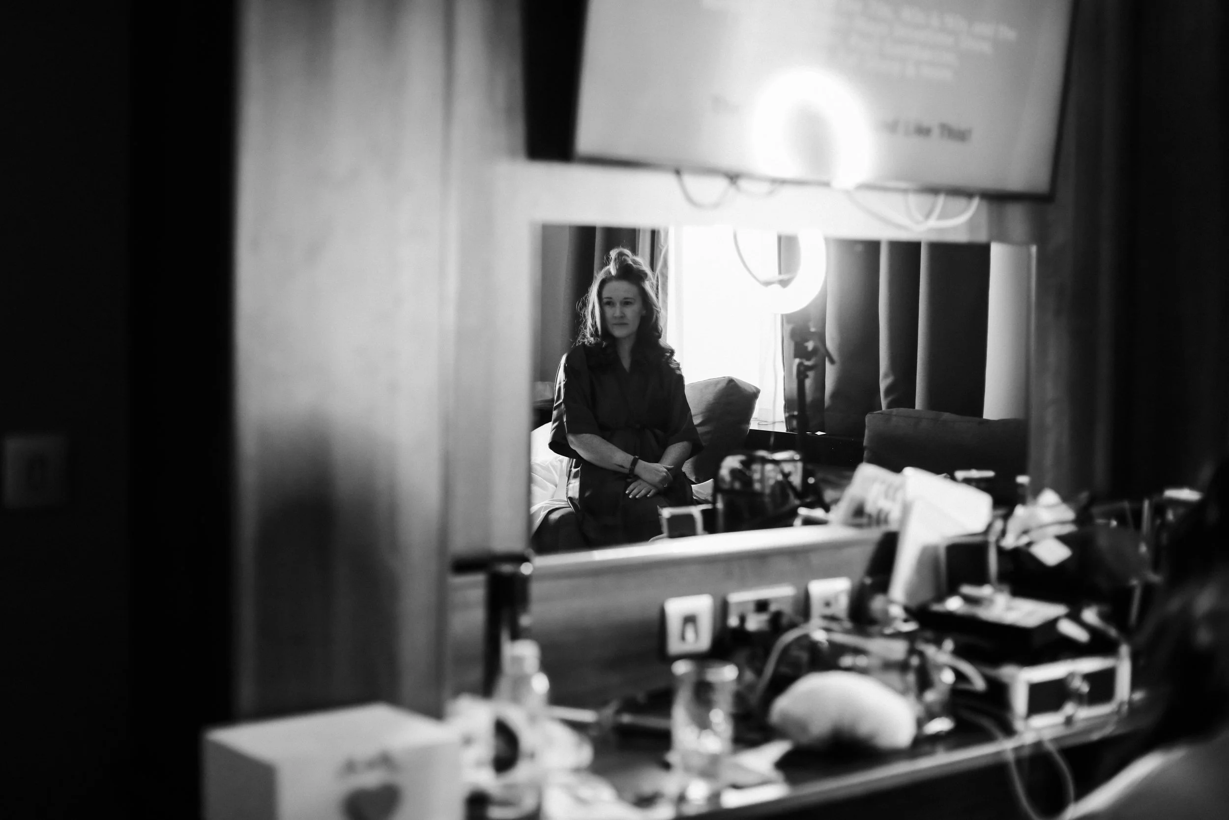 Bridesmaids hanging the bridesmaid’s dresses Formby Hall Sefton Wedding Photography_-3.JPG