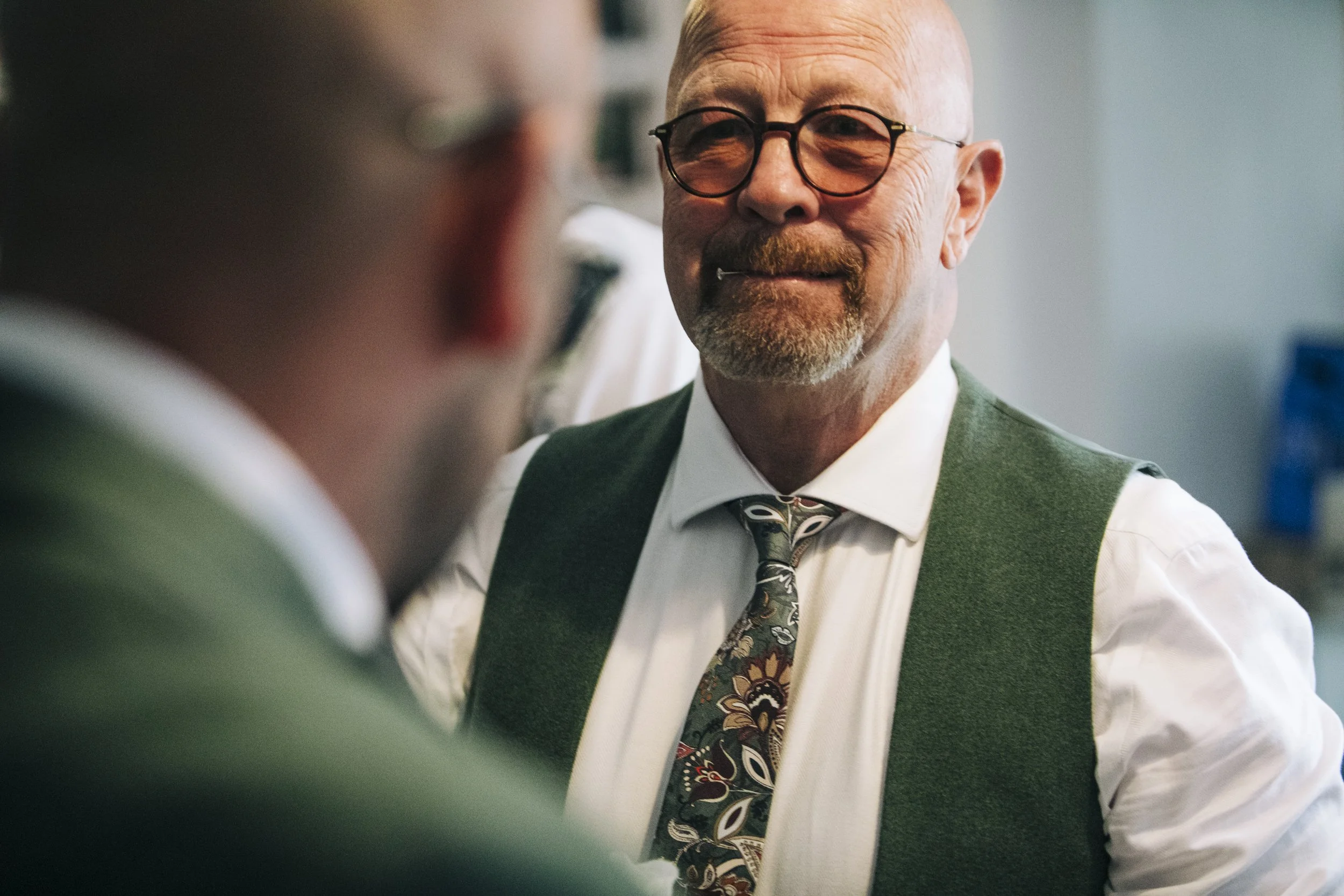 The Park Hotel Liverpool Wedding Photography: Father of the Groom's Proud Elation