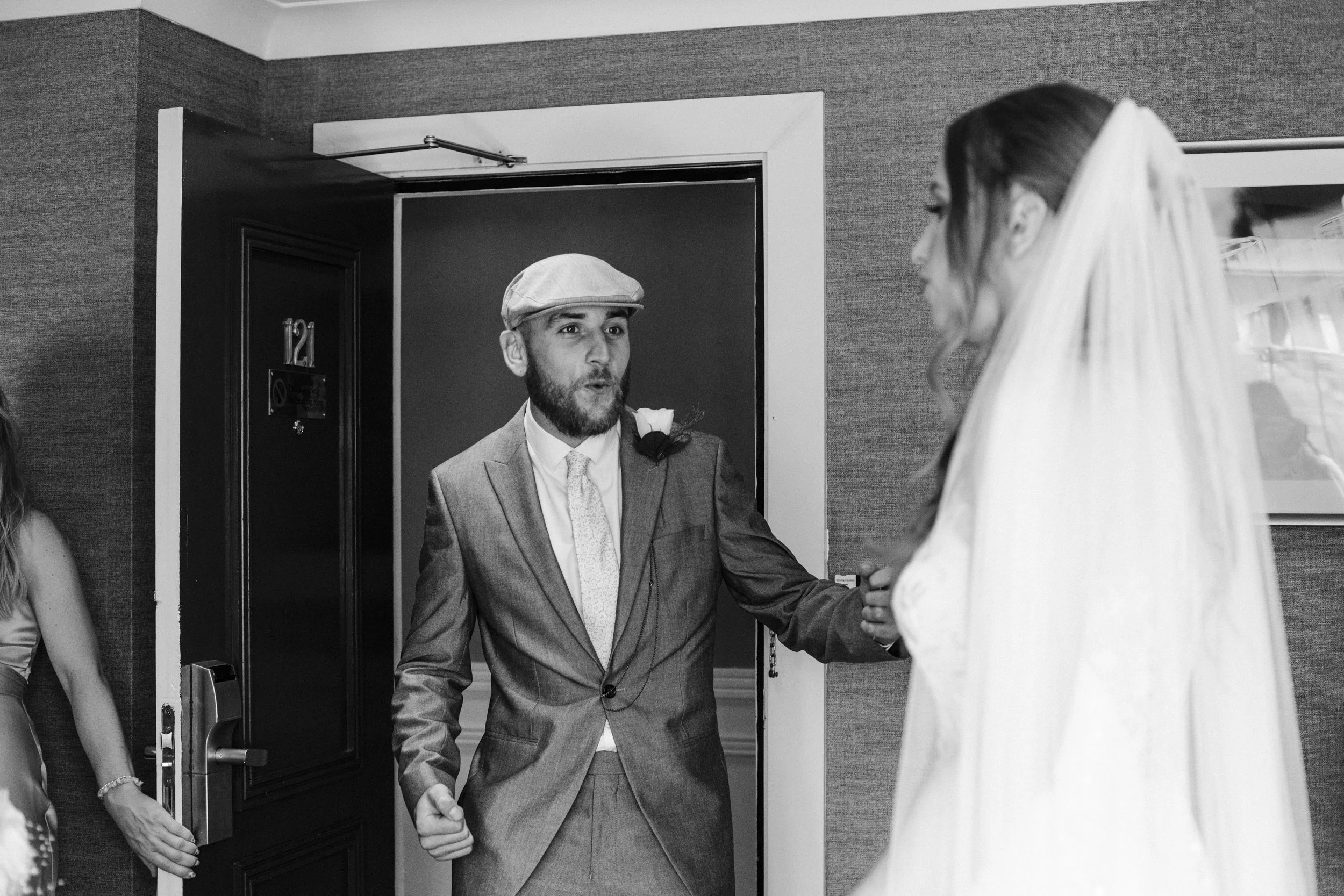 The Park Hotel Liverpool Wedding Photography: Spirited Prelude in Monochrome