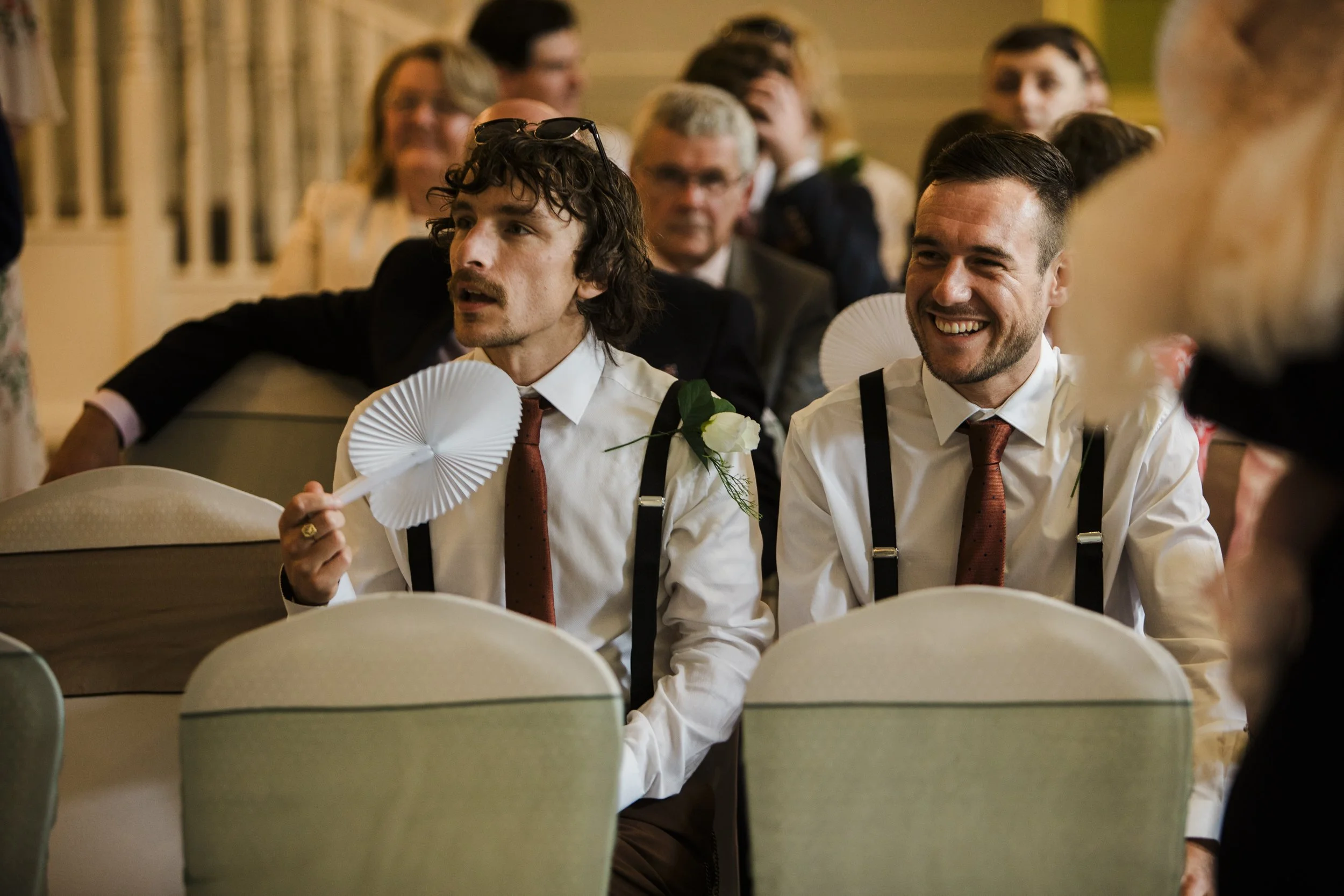 The Park Hotel Liverpool Wedding Photography: Groomsmen's Lighthearted Reprieve