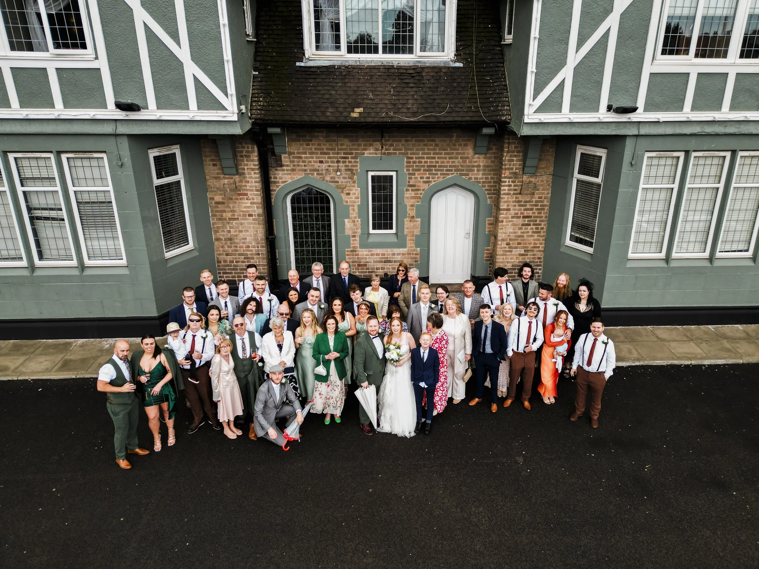 The Park Hotel Liverpool Wedding Photography: Grand Celebration Aerial View