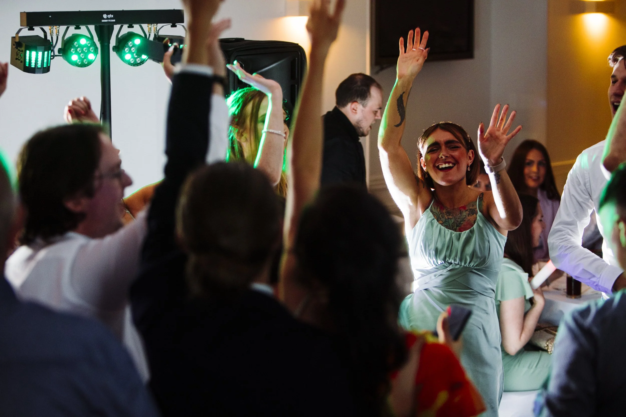 The Park Hotel Liverpool Wedding Photography: Dance Floor Rave Revival